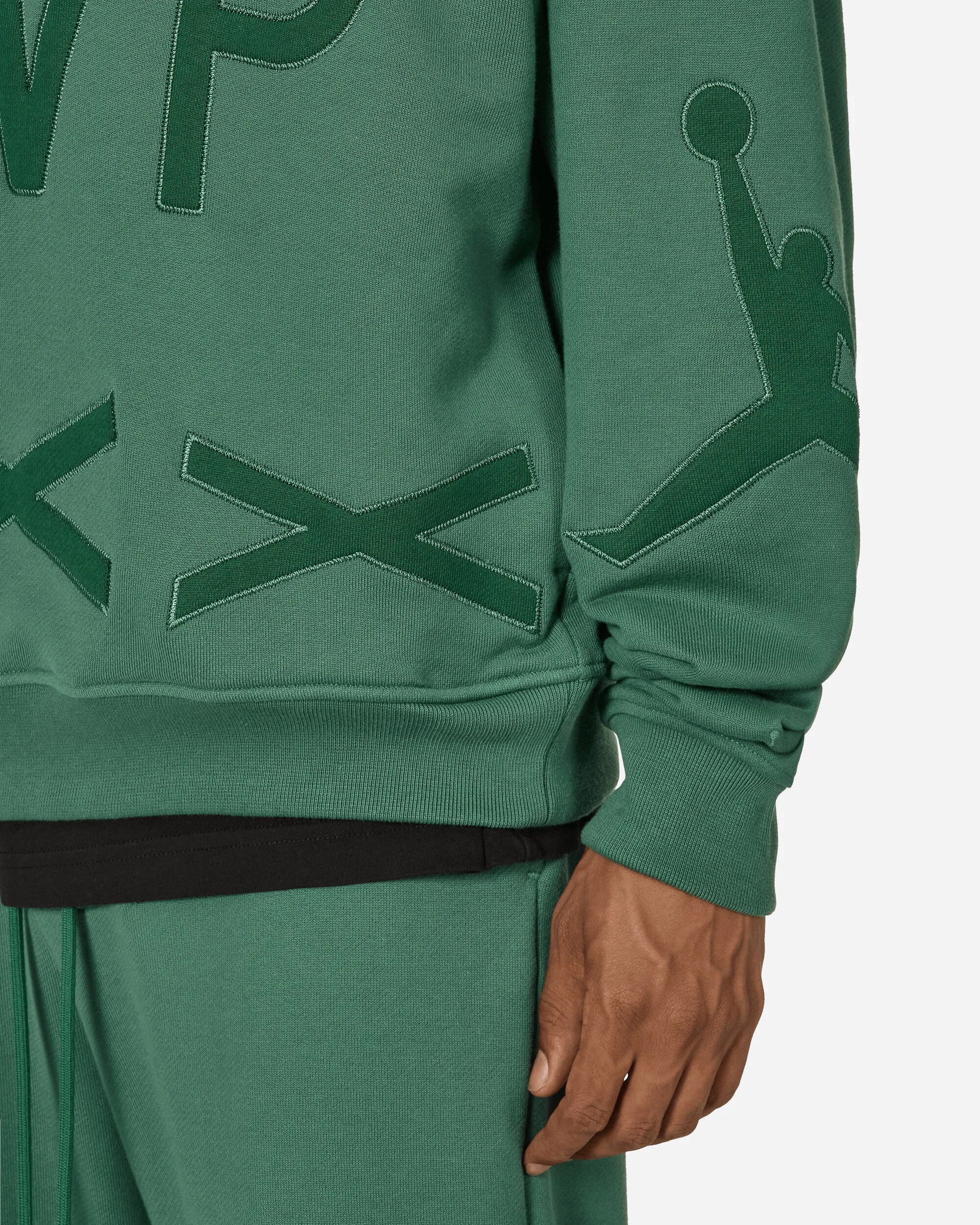 Nina Chanel Fleece Hoodie Green Stone
