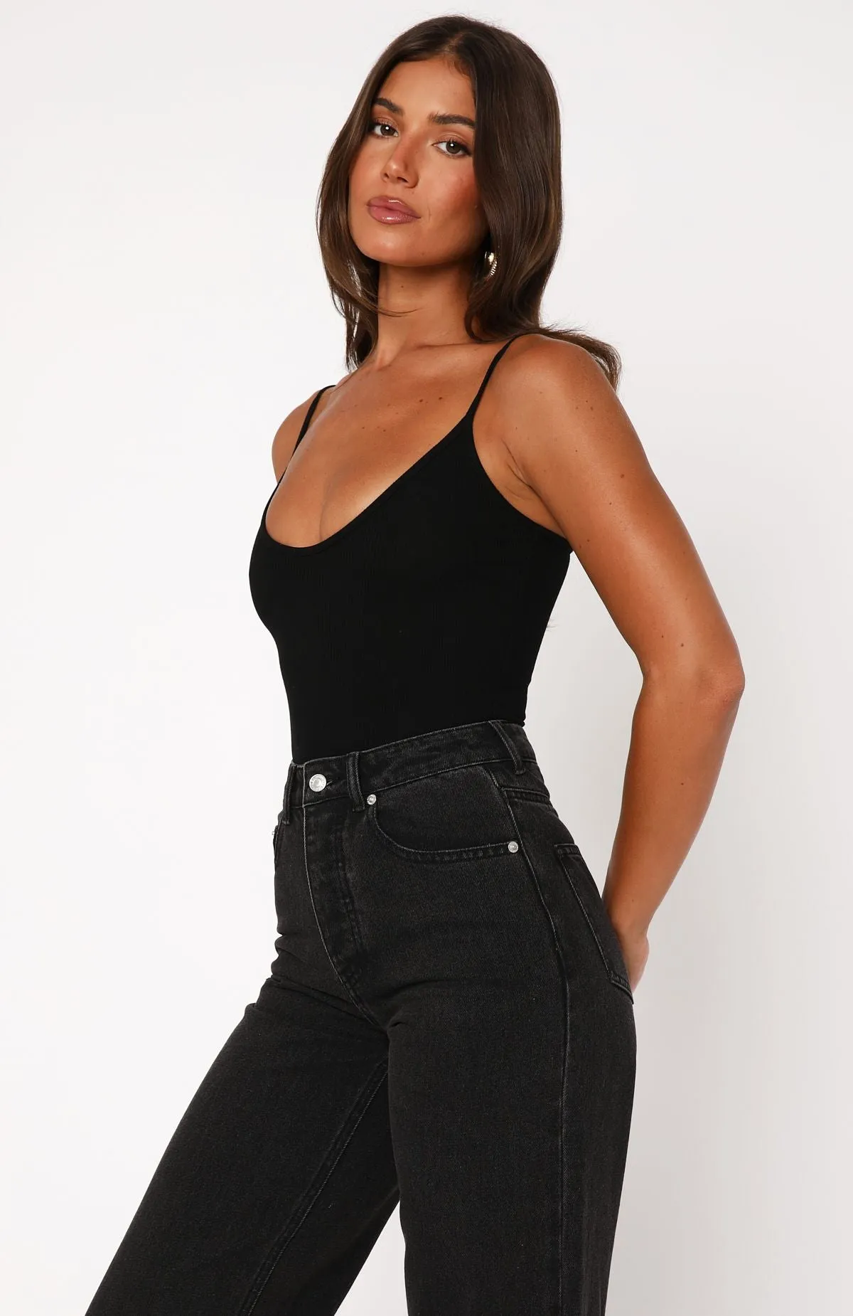 Nobody But Me Bodysuit Black