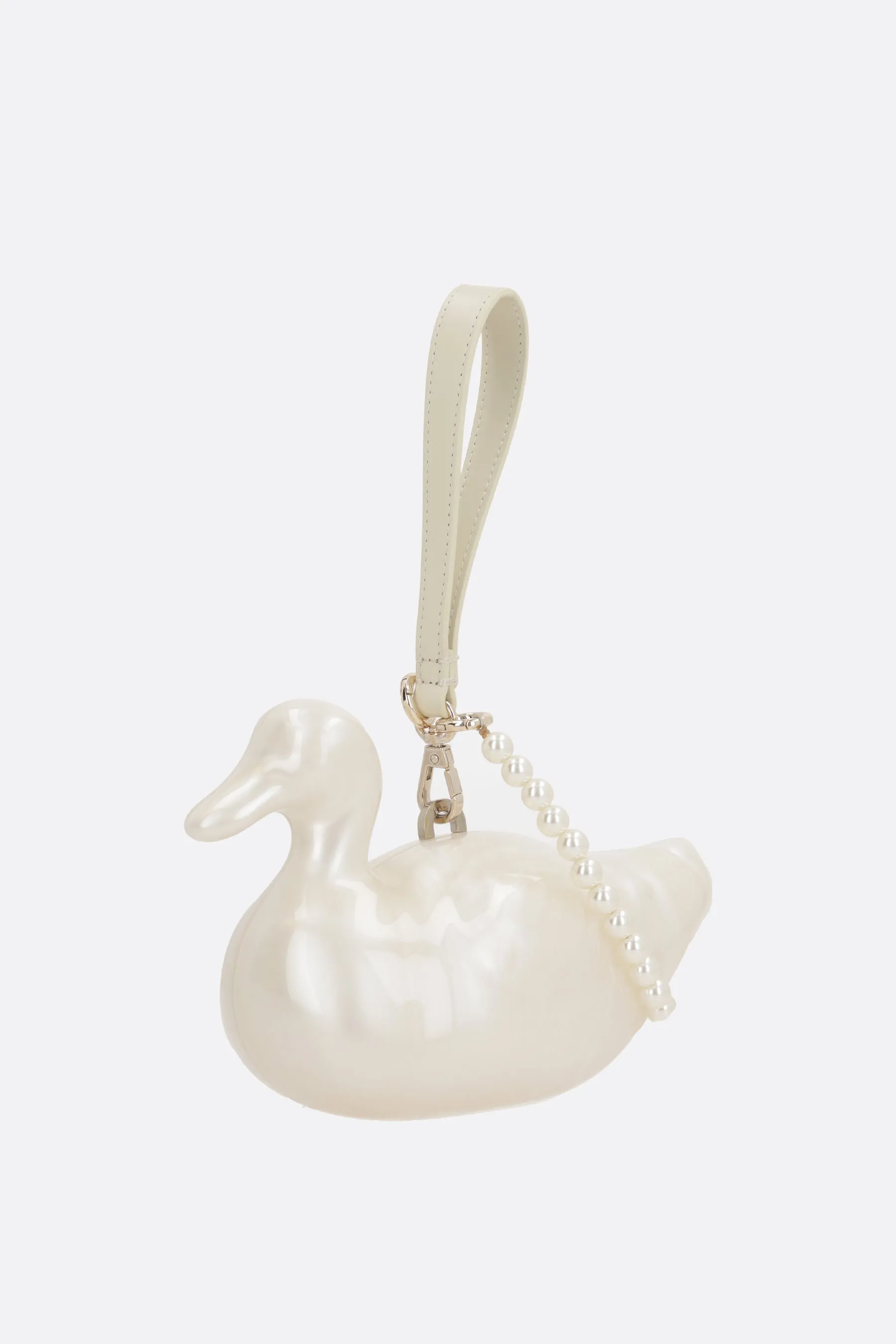 Pearl Duck bag in Perspex
