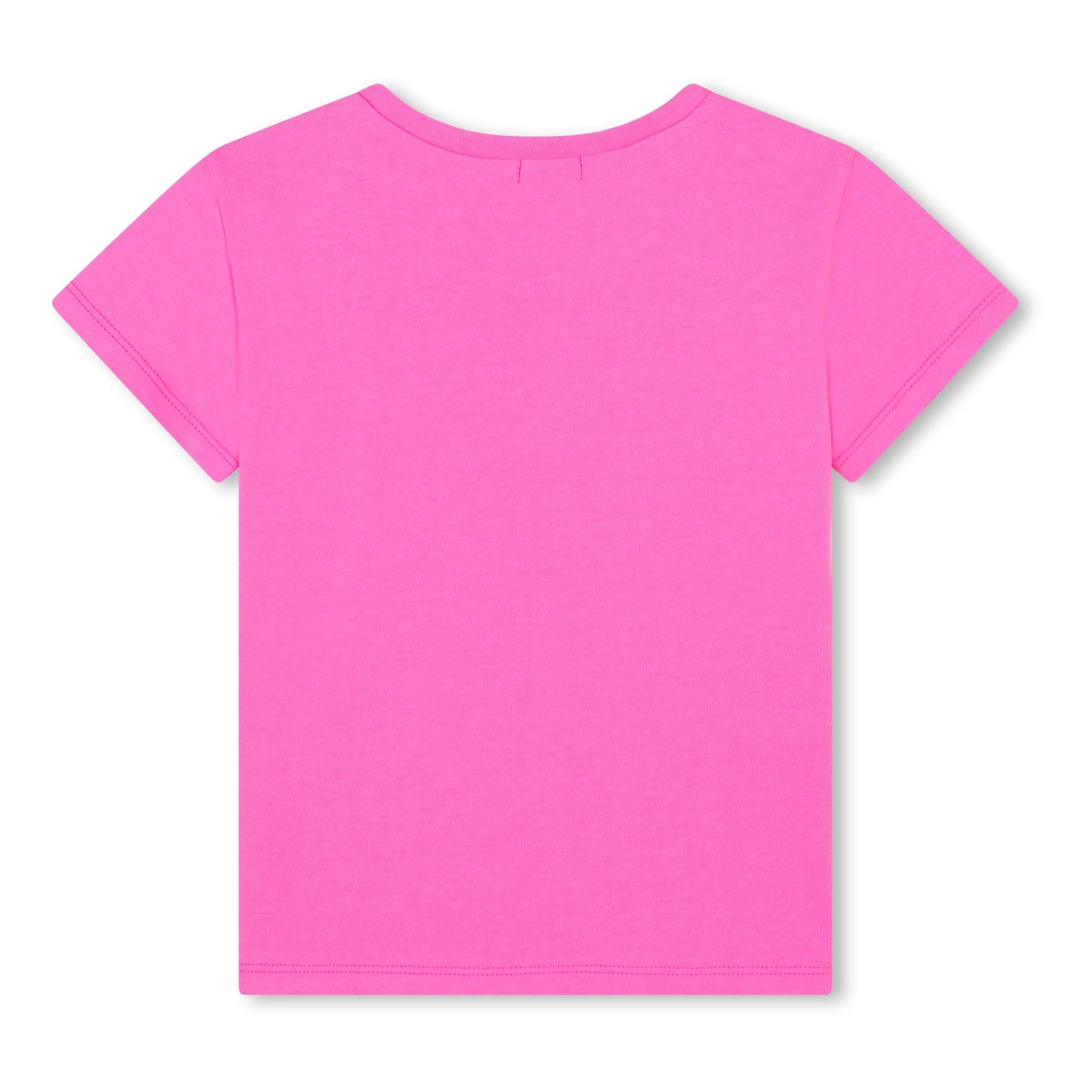Pink Sequin Heart Applique T-Shirt