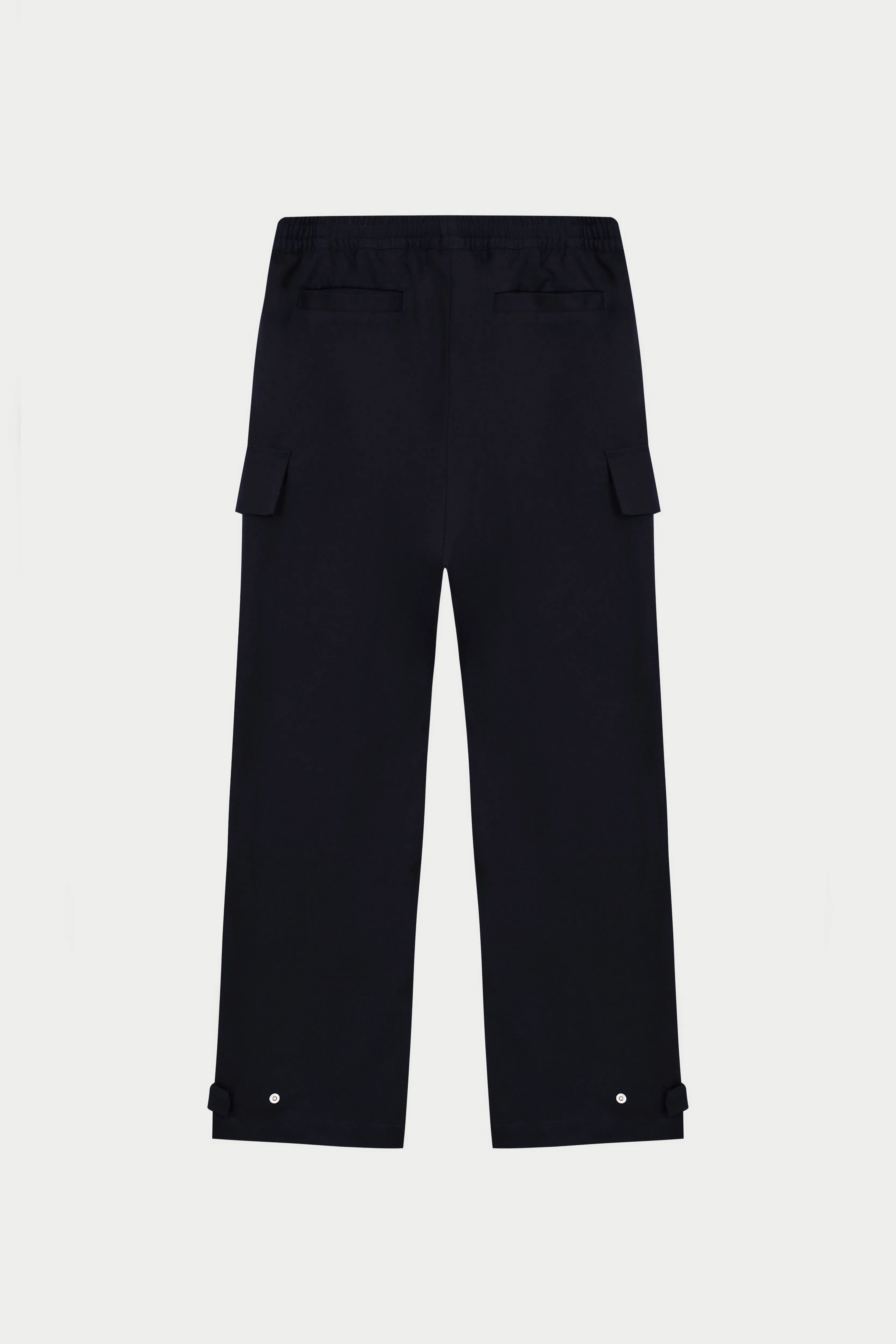 PLEATED WIDE LEG TROUSER - NAVY