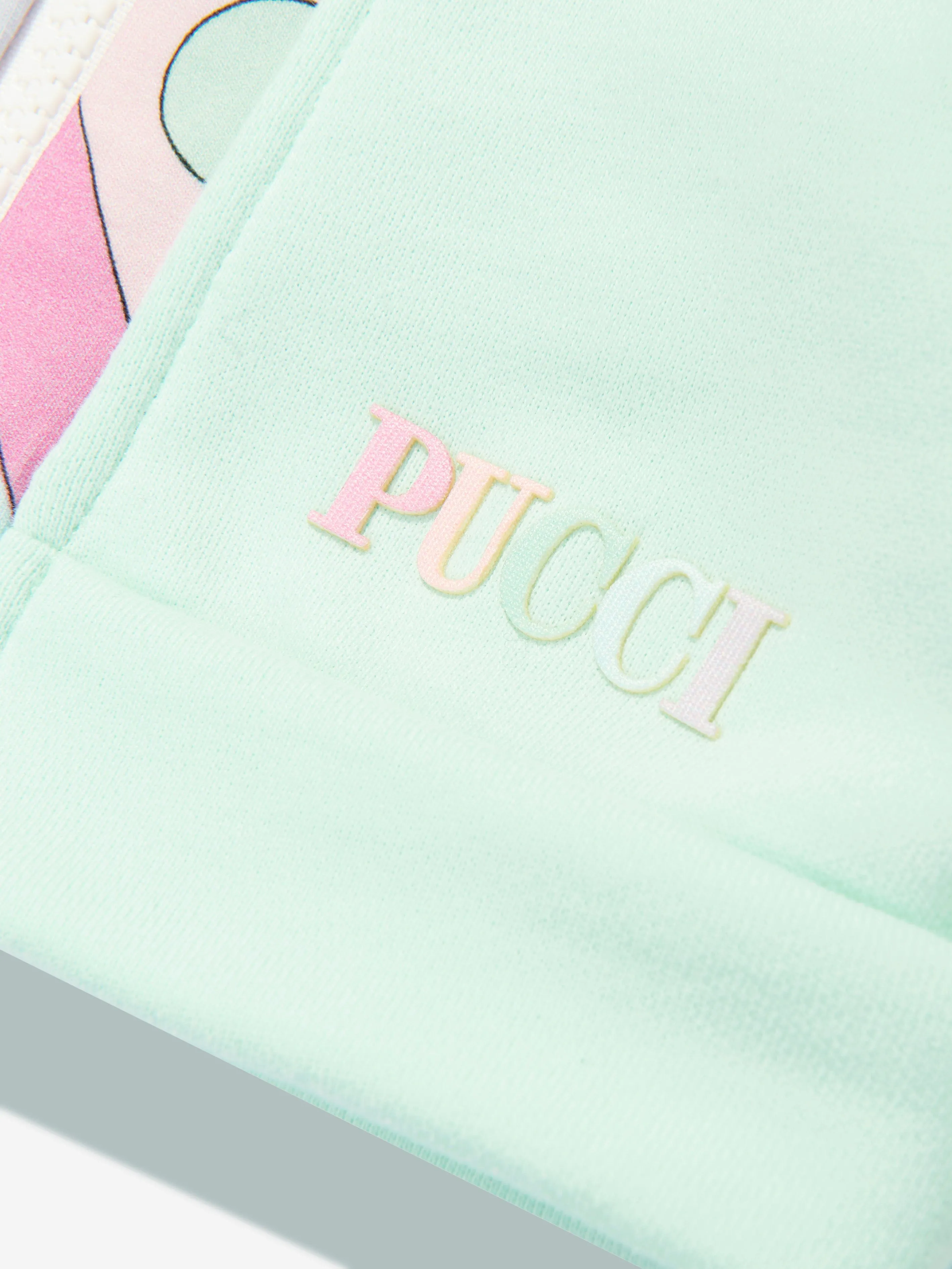 PUCCI Baby Girls Fontane Zip Up Top in Green
