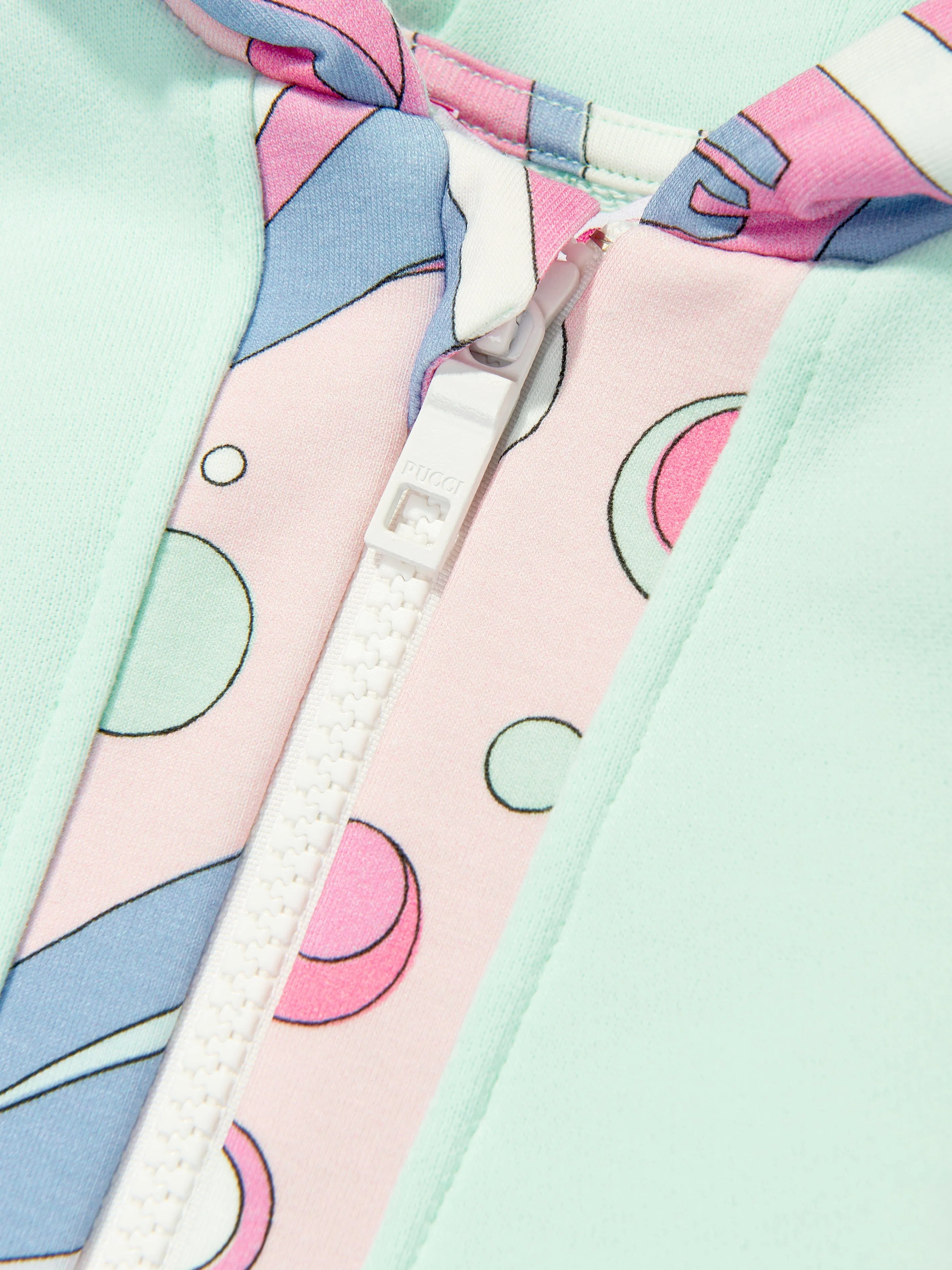 PUCCI Baby Girls Fontane Zip Up Top in Green