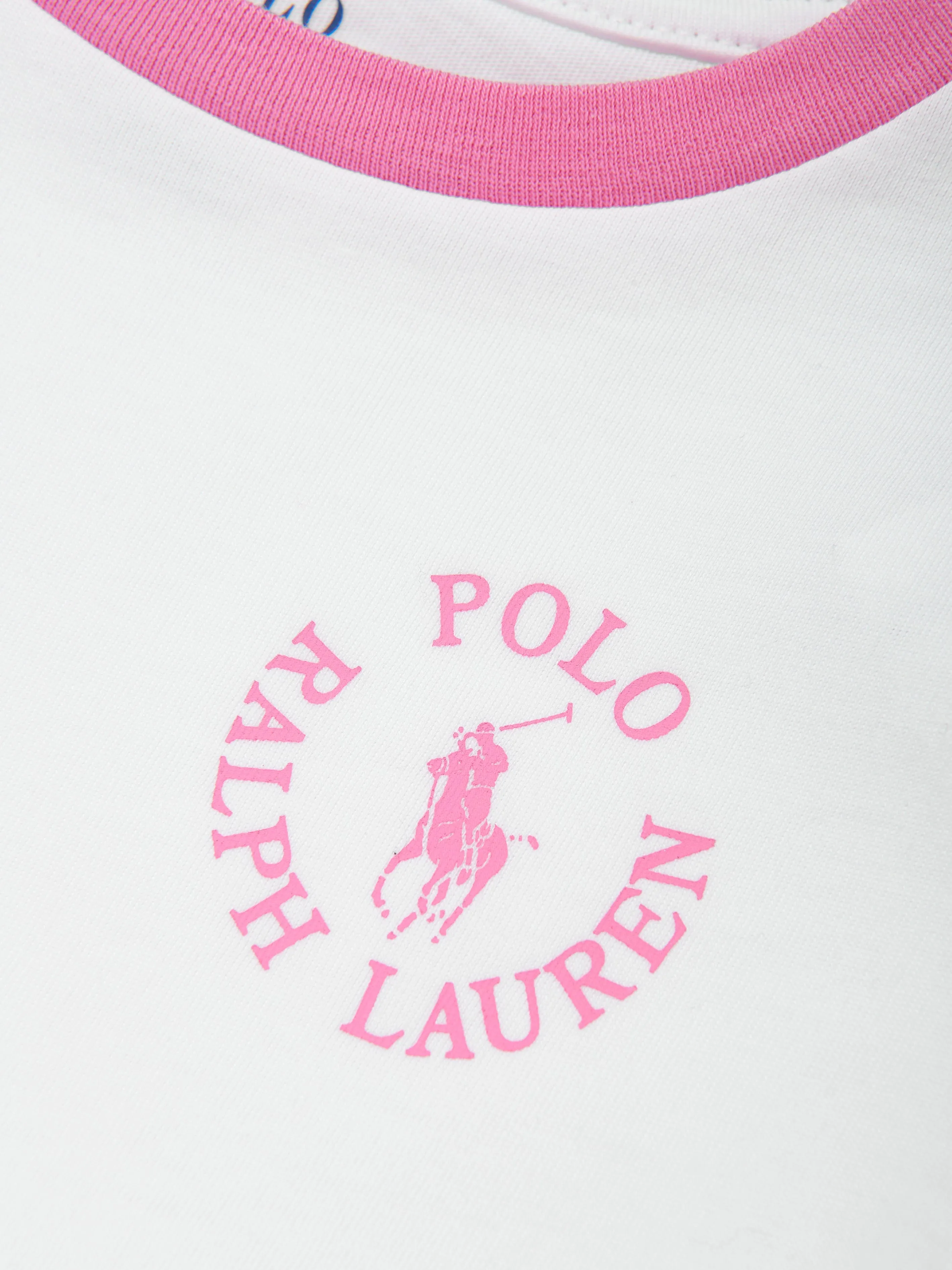 Ralph Lauren Girls Logo Print T-Shirt in White