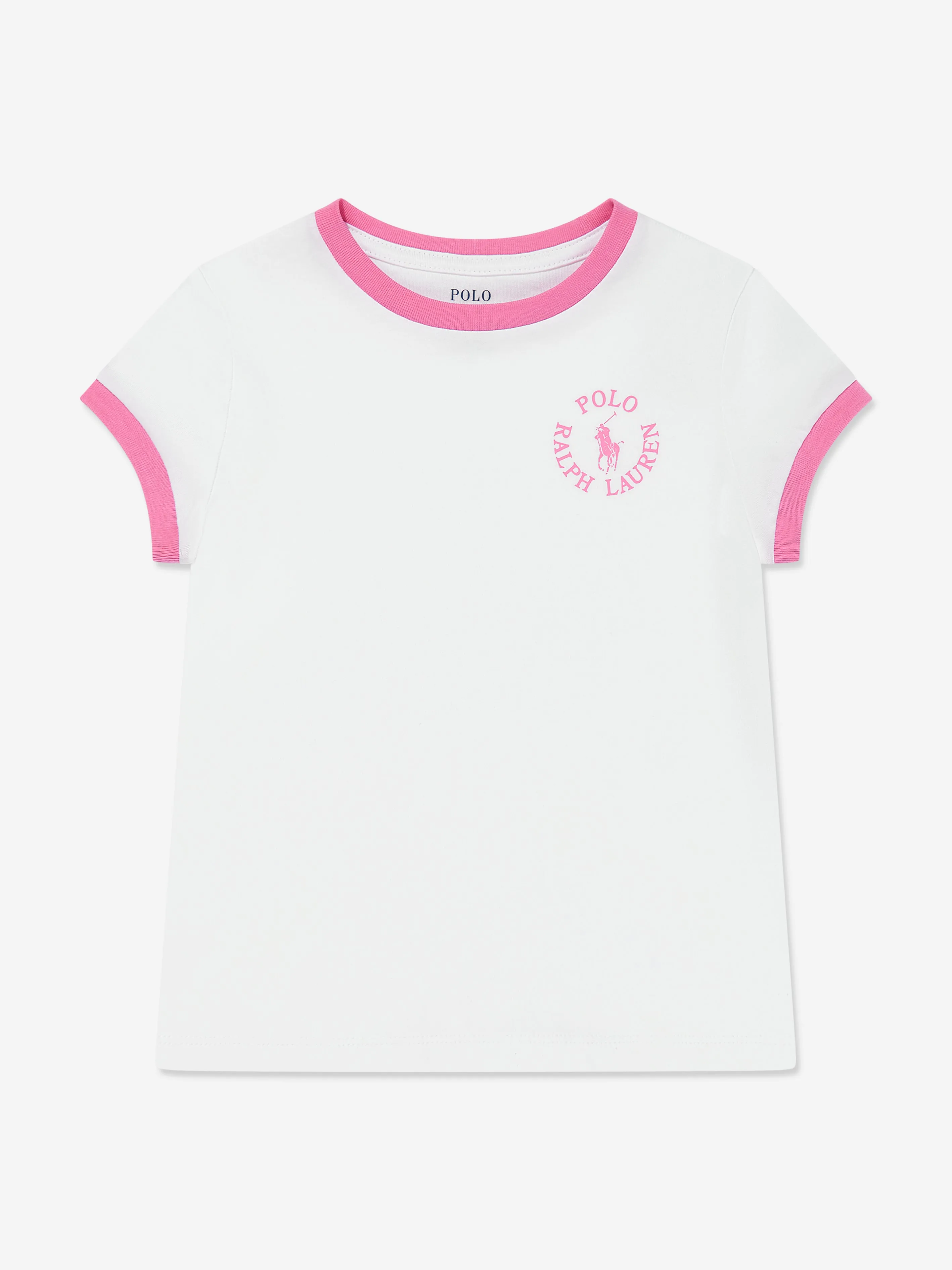 Ralph Lauren Girls Logo Print T-Shirt in White