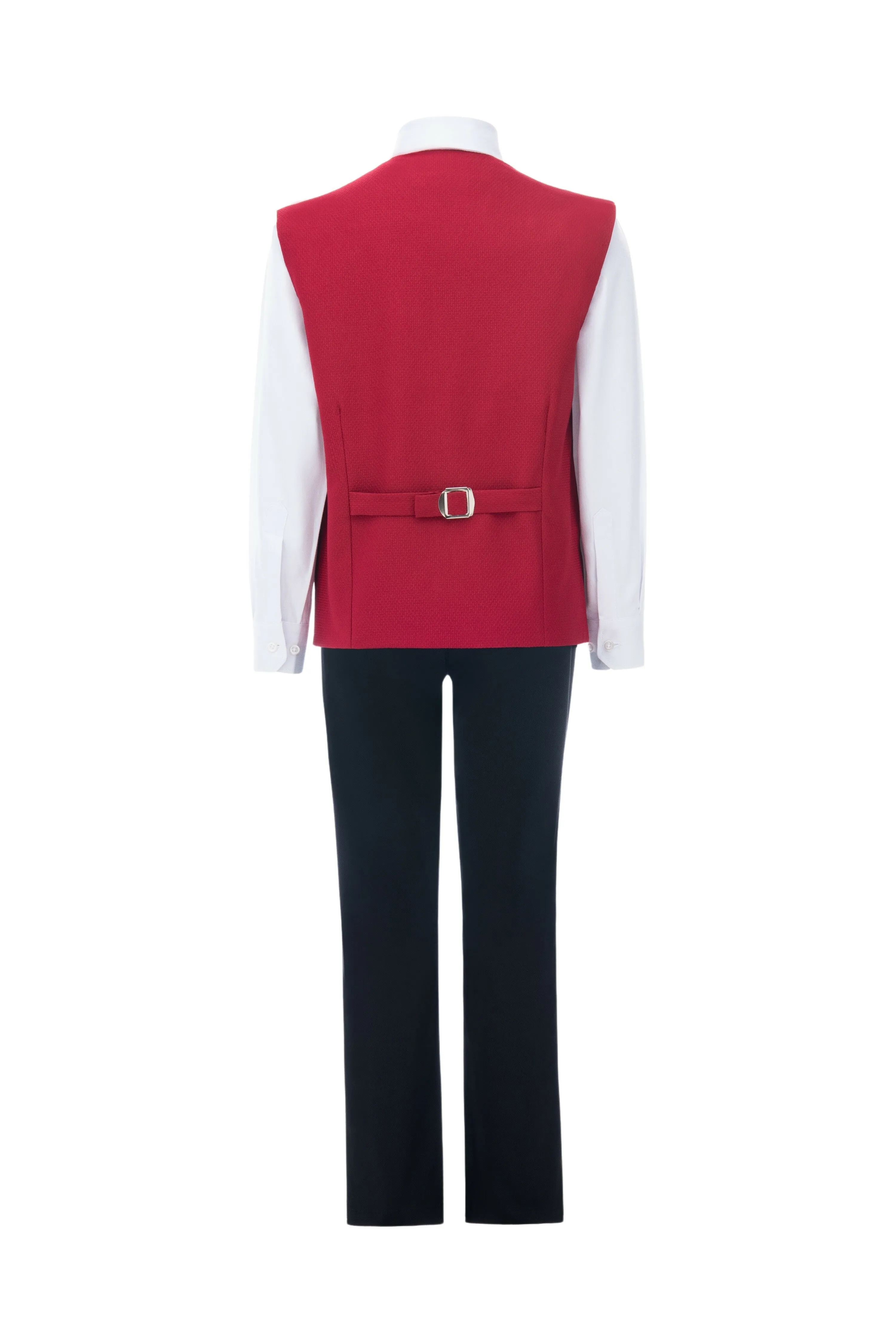 Red Lachlan Vest Outfit Set