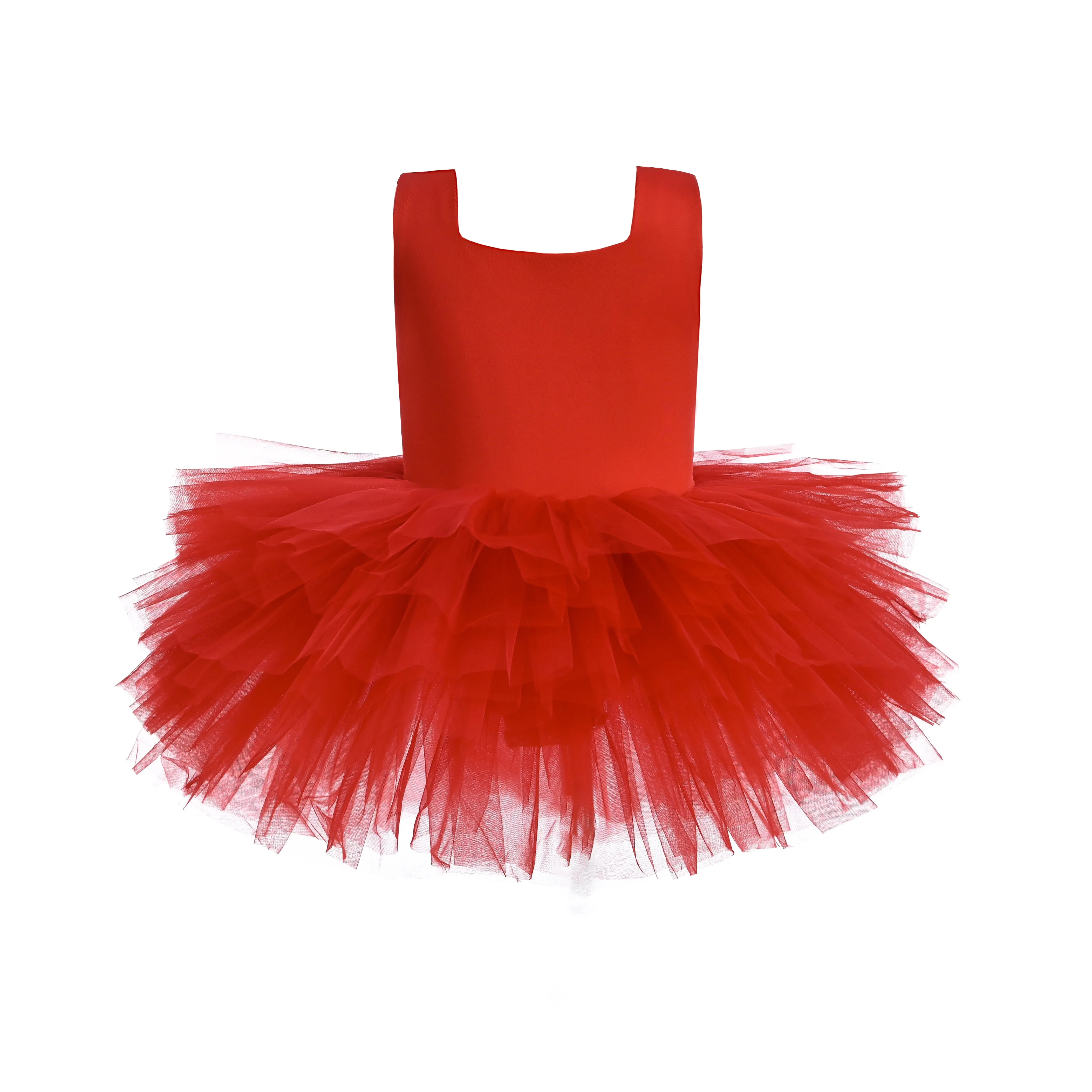 Red Layered Leotard