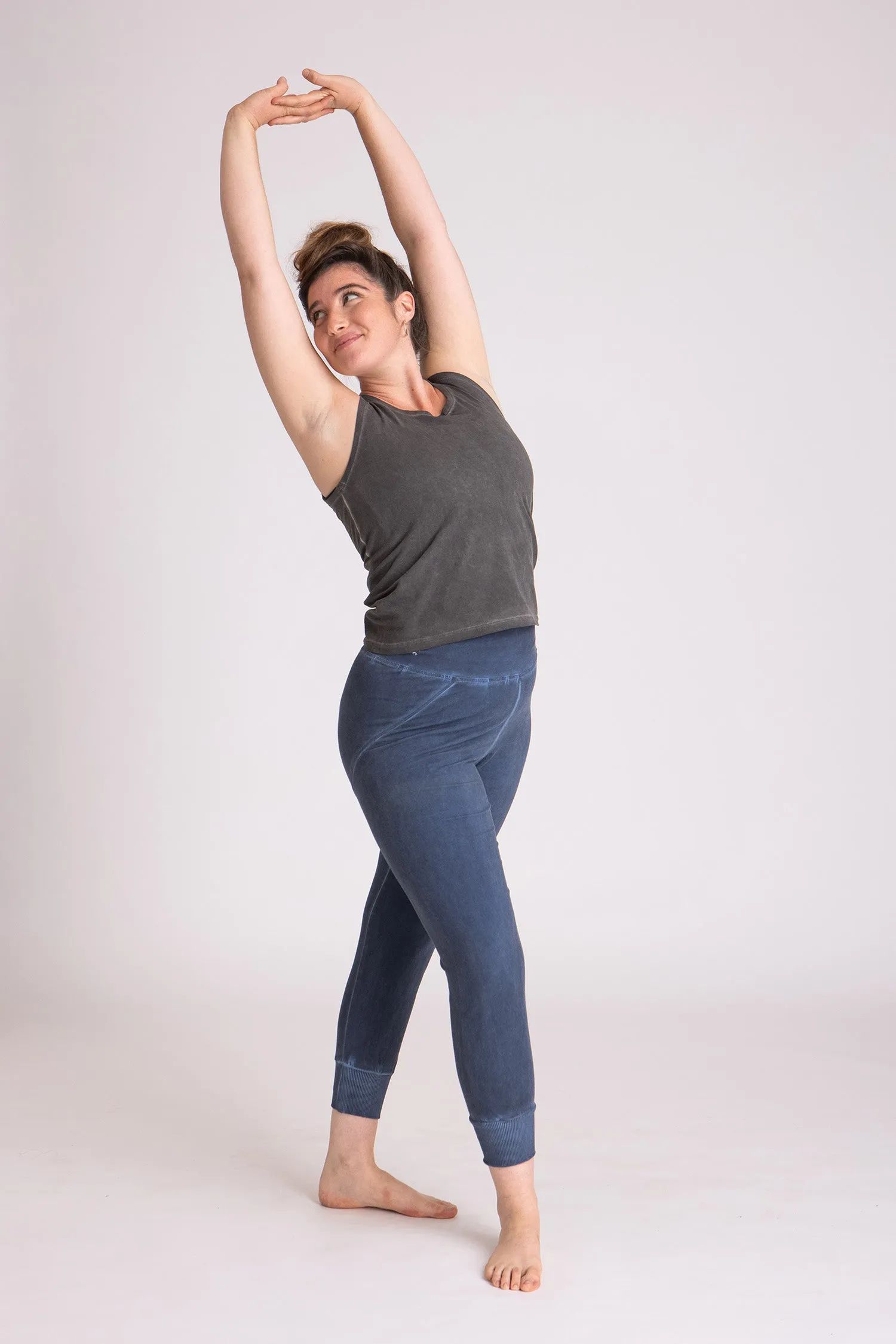 Ribbed Cuff Yoga Pants