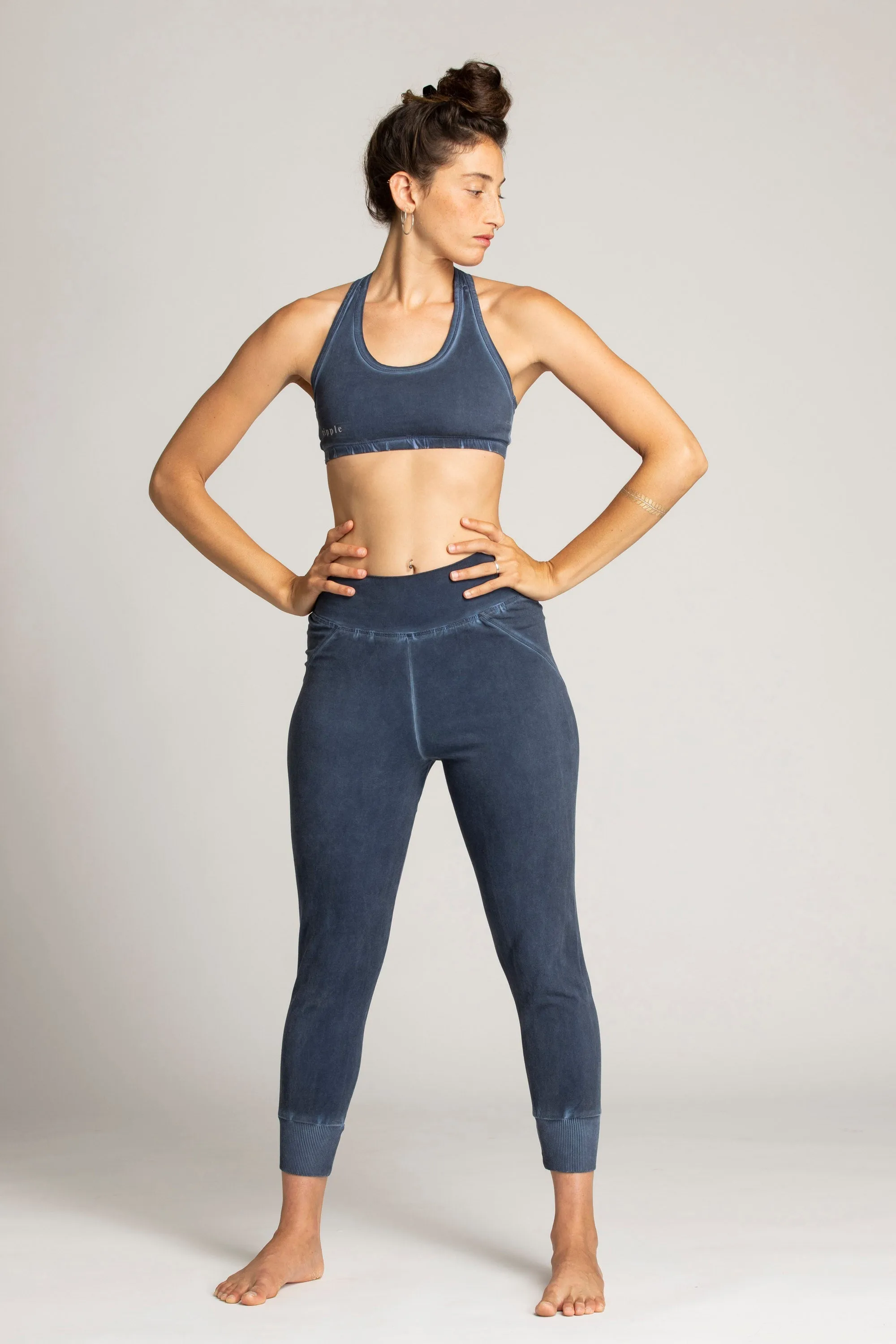 Ribbed Cuff Yoga Pants