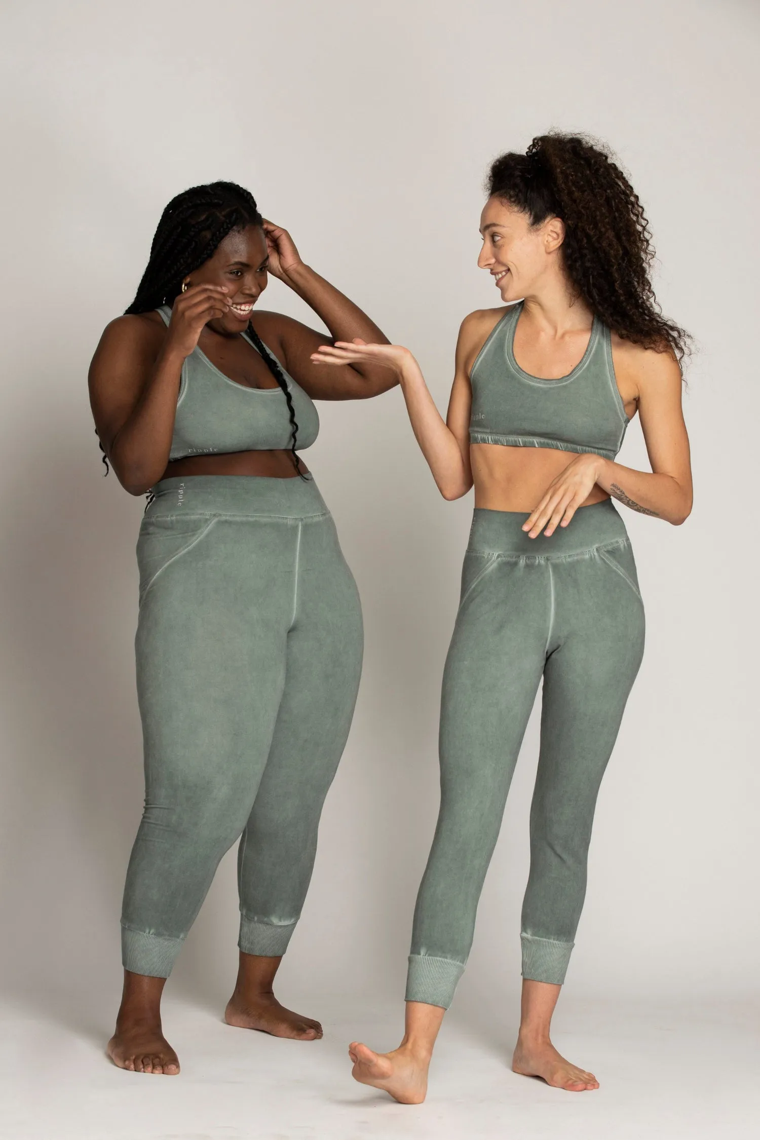 Ribbed Cuff Yoga Pants