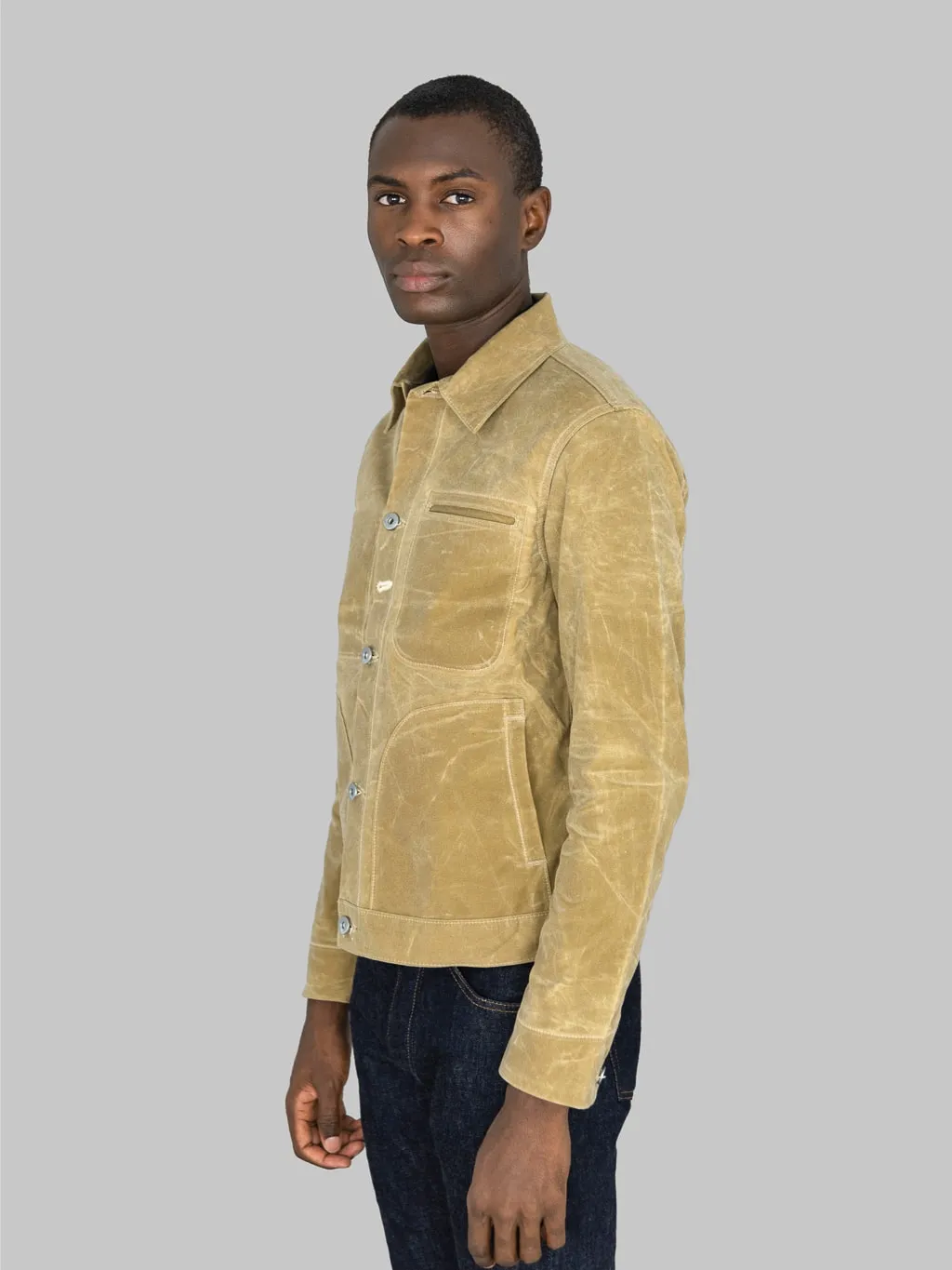 Rogue Territory Waxed Canvas Supply Jacket Tan Ridgeline