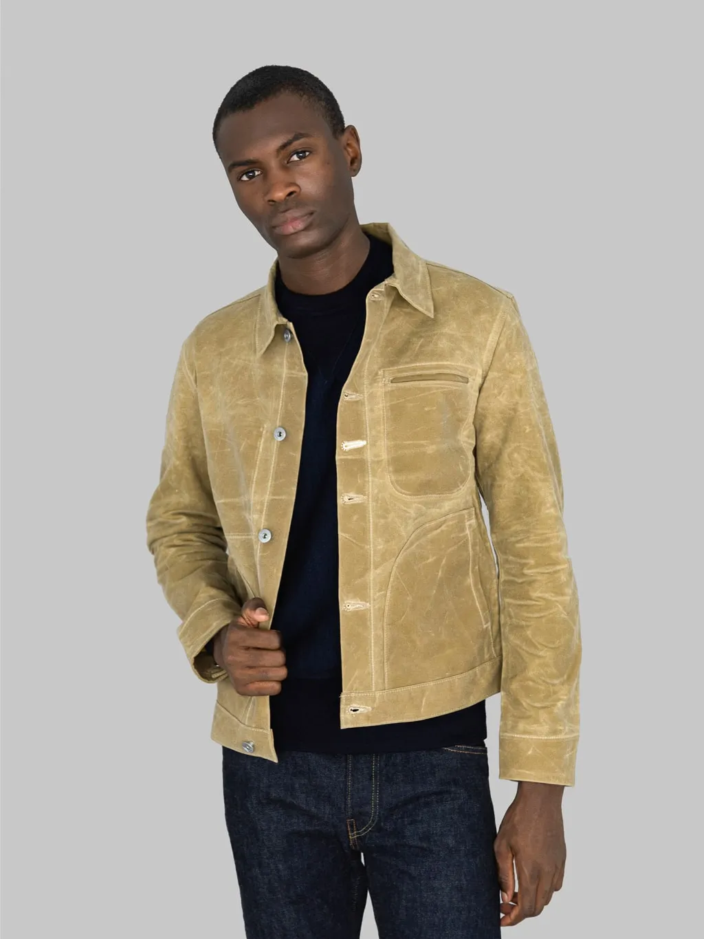 Rogue Territory Waxed Canvas Supply Jacket Tan Ridgeline