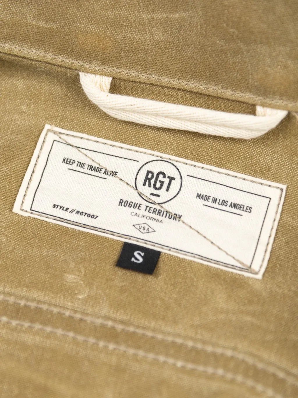 Rogue Territory Waxed Canvas Supply Jacket Tan Ridgeline