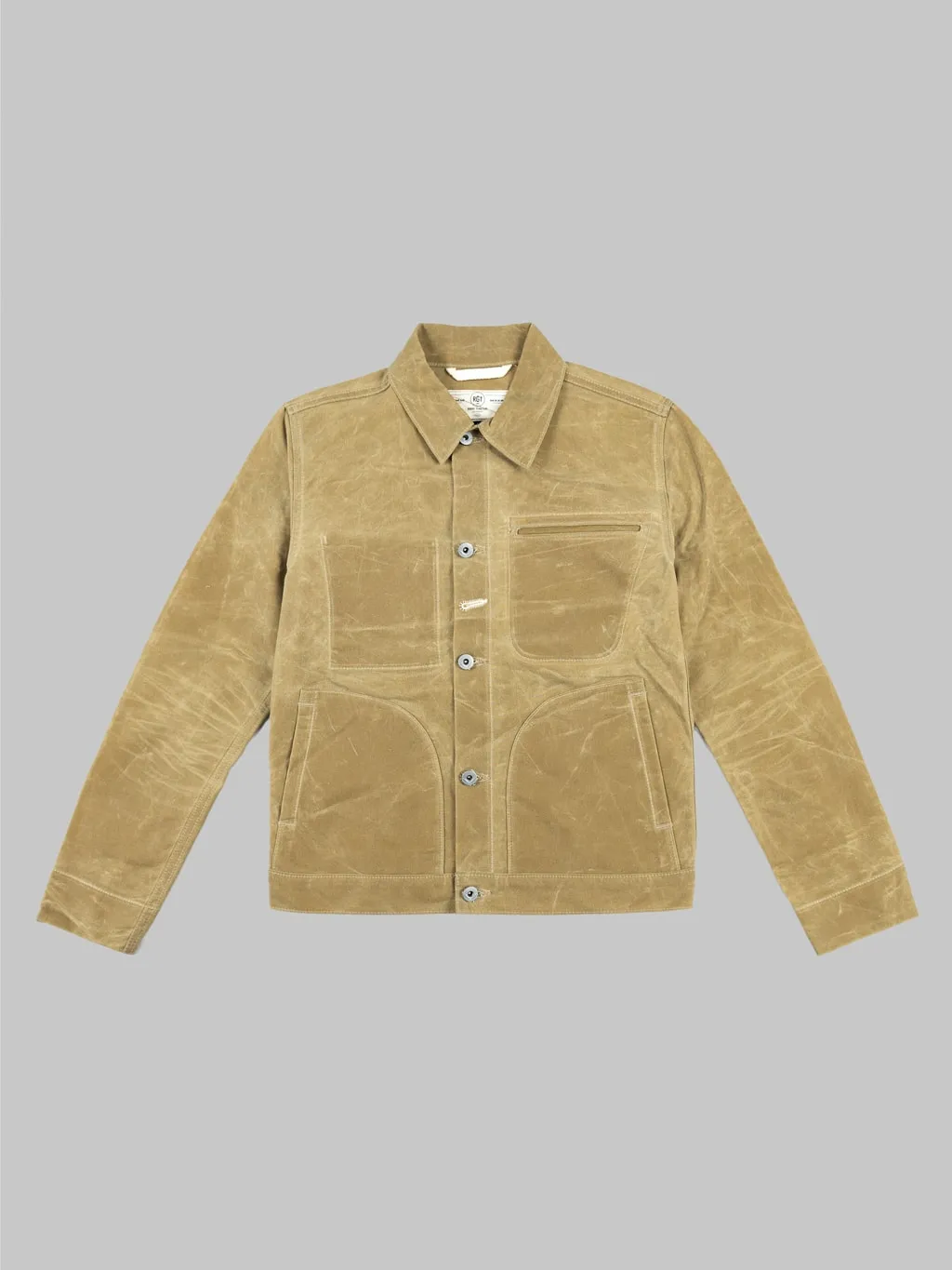 Rogue Territory Waxed Canvas Supply Jacket Tan Ridgeline
