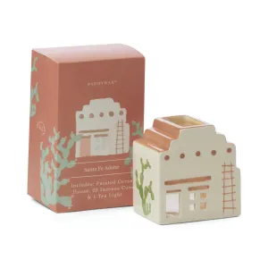 Santa Fe Adobe Style Incense & Tea Light Holder Ceramic House
