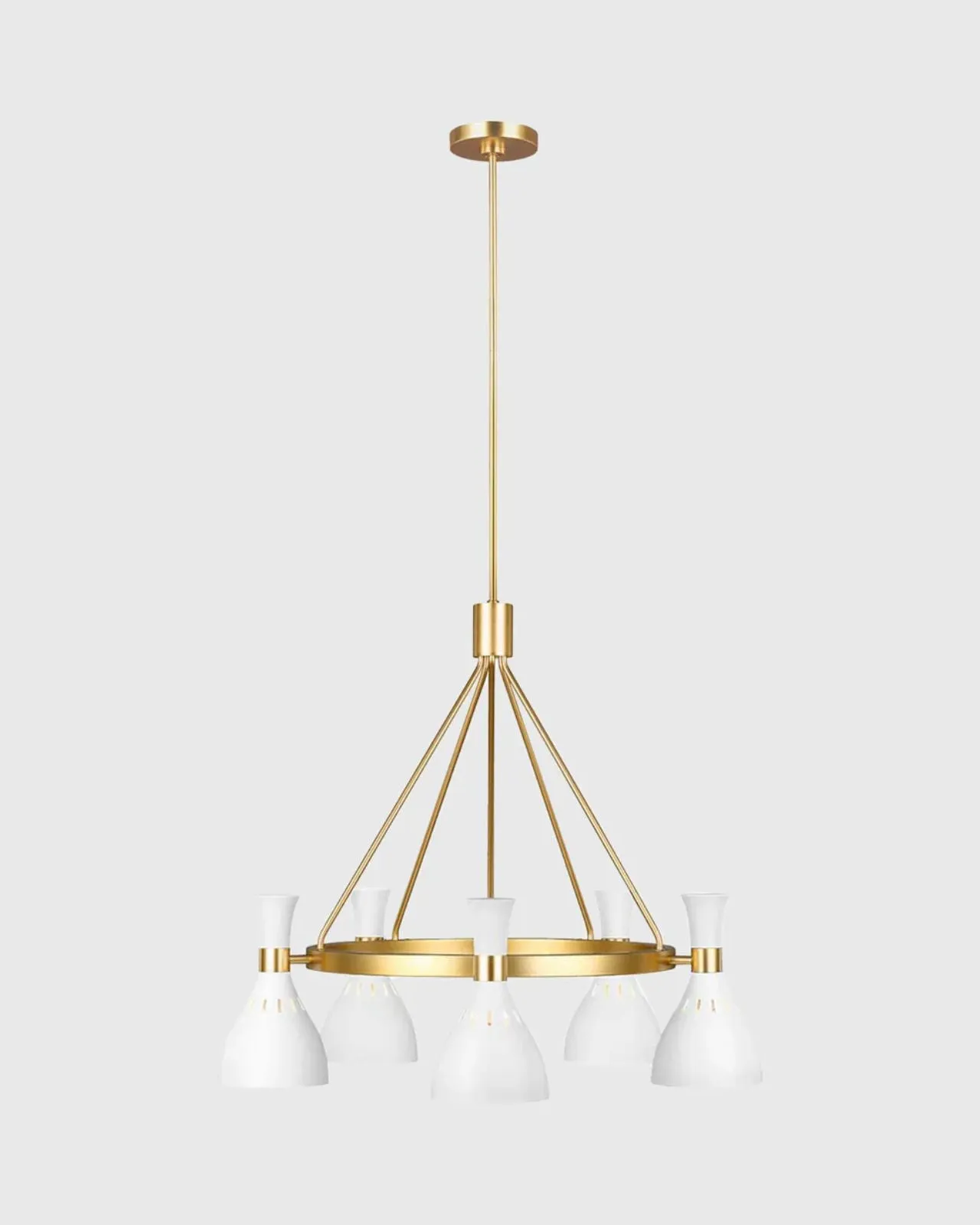 Sleek Nordic Accent Chandelier