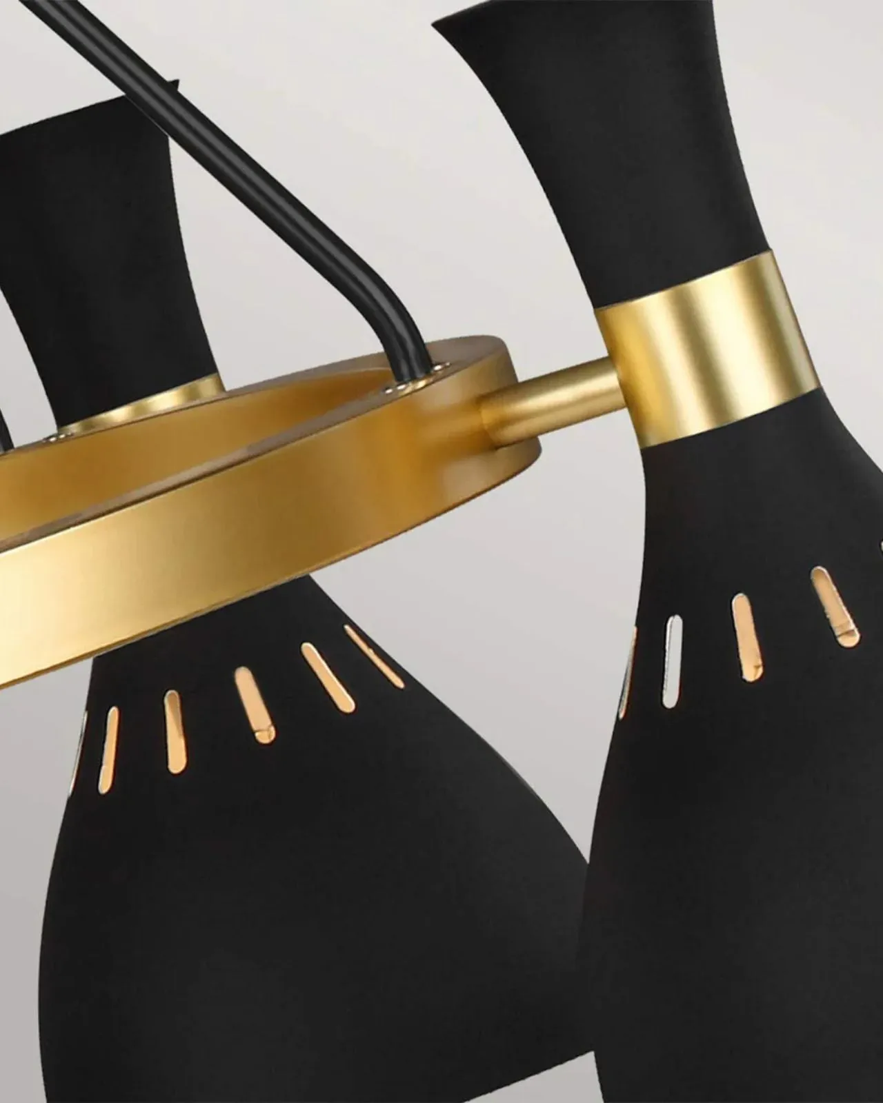 Sleek Nordic Accent Chandelier