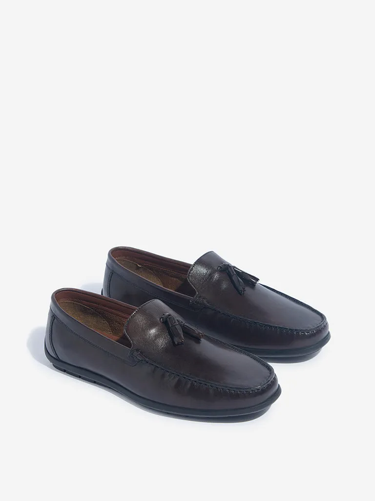 SOLEPLAY Brown Tassel-Detail Loafers
