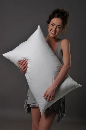Standard Size Firm Pillow 95% White Premium Polish Goose Down German Batiste TE100