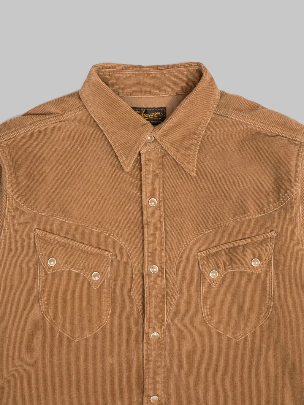 Stevenson Overall Co. Cody Shirt Beige Corduroy