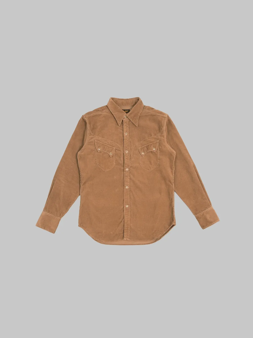Stevenson Overall Co. Cody Shirt Beige Corduroy