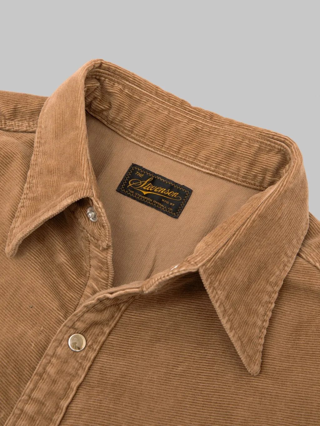 Stevenson Overall Co. Cody Shirt Beige Corduroy