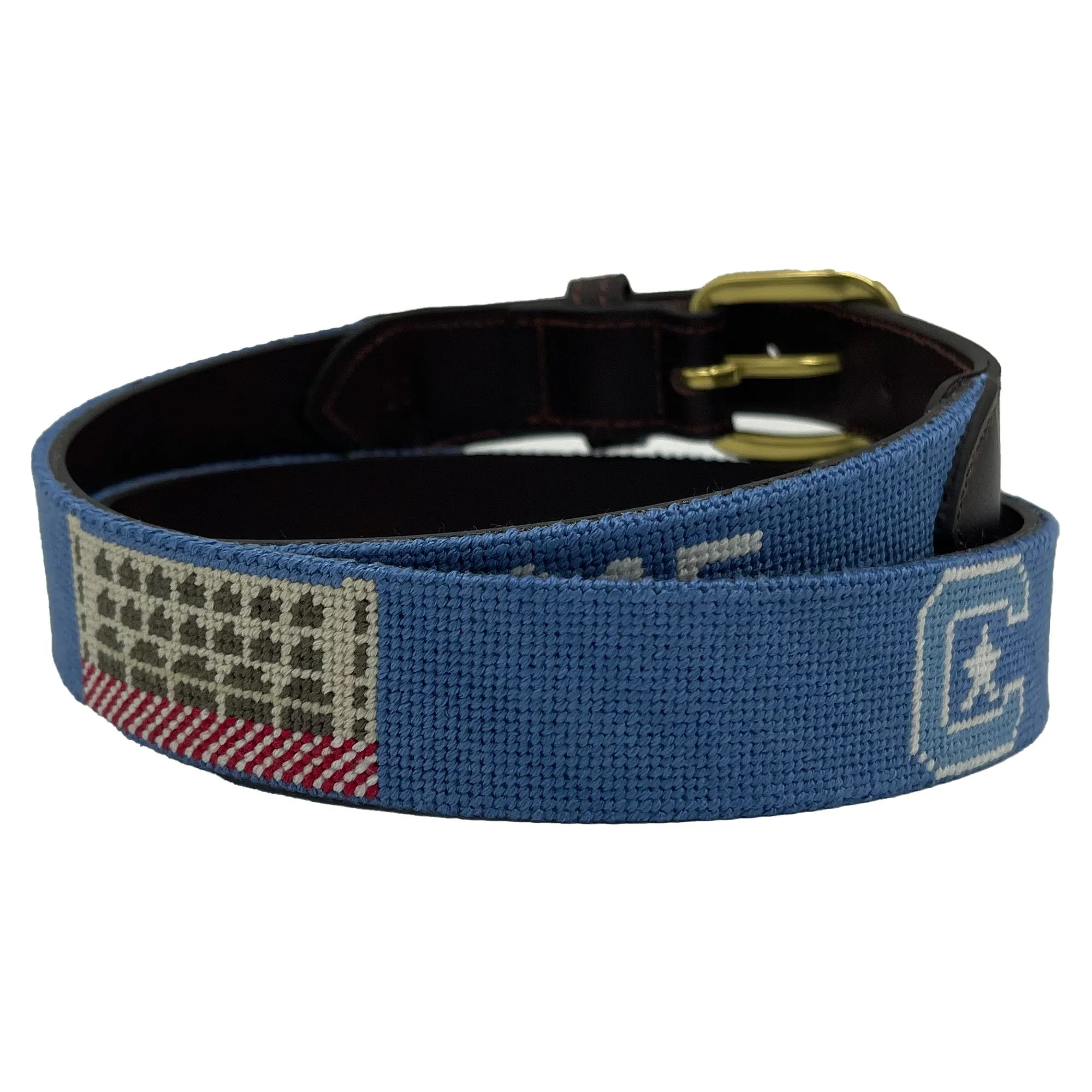 Stock Design - The Citadel Days - Officially Licensed - Hand-stitched Needlepoint Belt