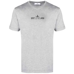 Stone Island Grey Logo T-Shirt