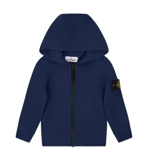 Stone Island Junior Navy Zip Hoodie