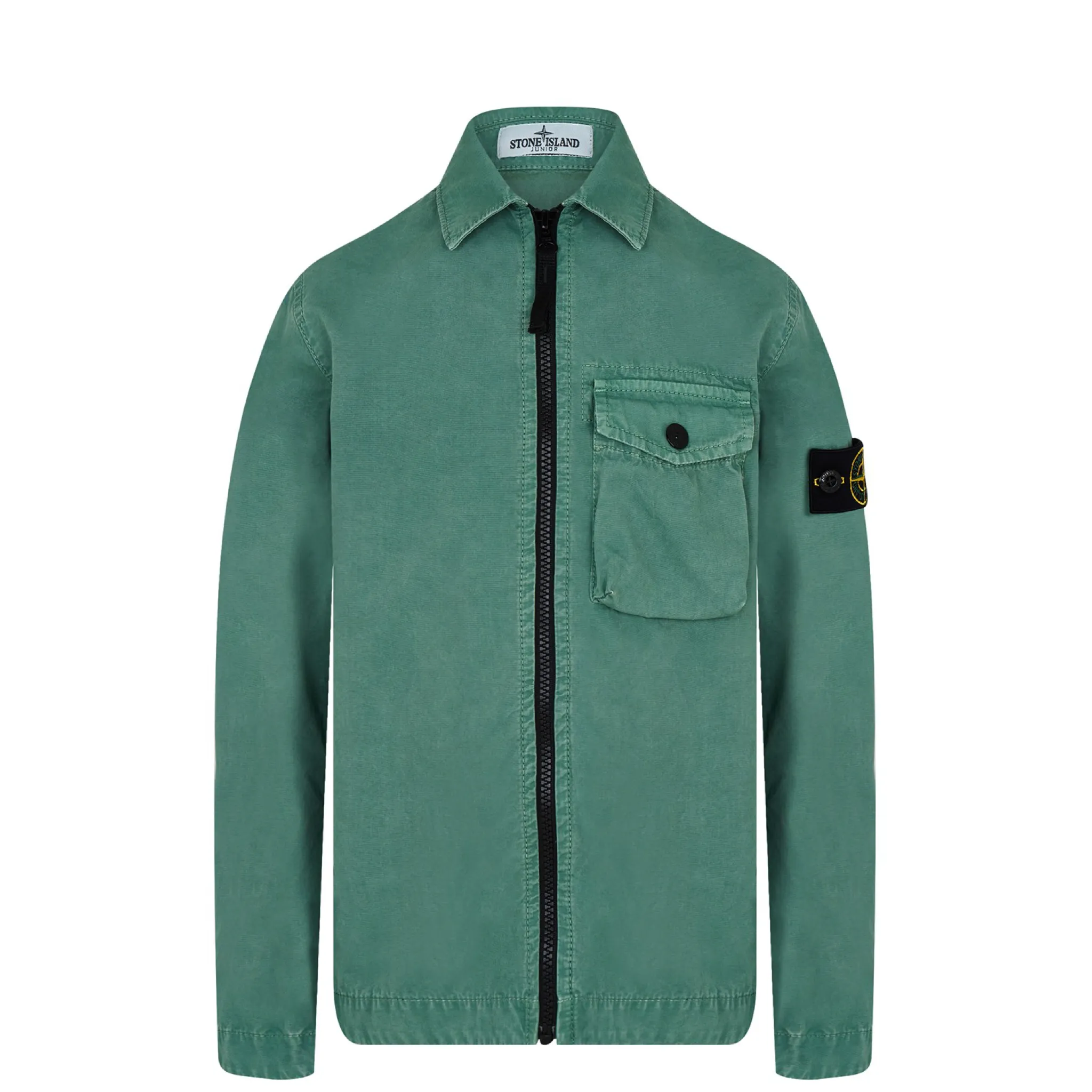 Stone Island Junior Zip Canvas Overshirt