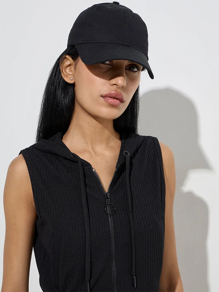 Studiofit Black Self-Striped Jacket