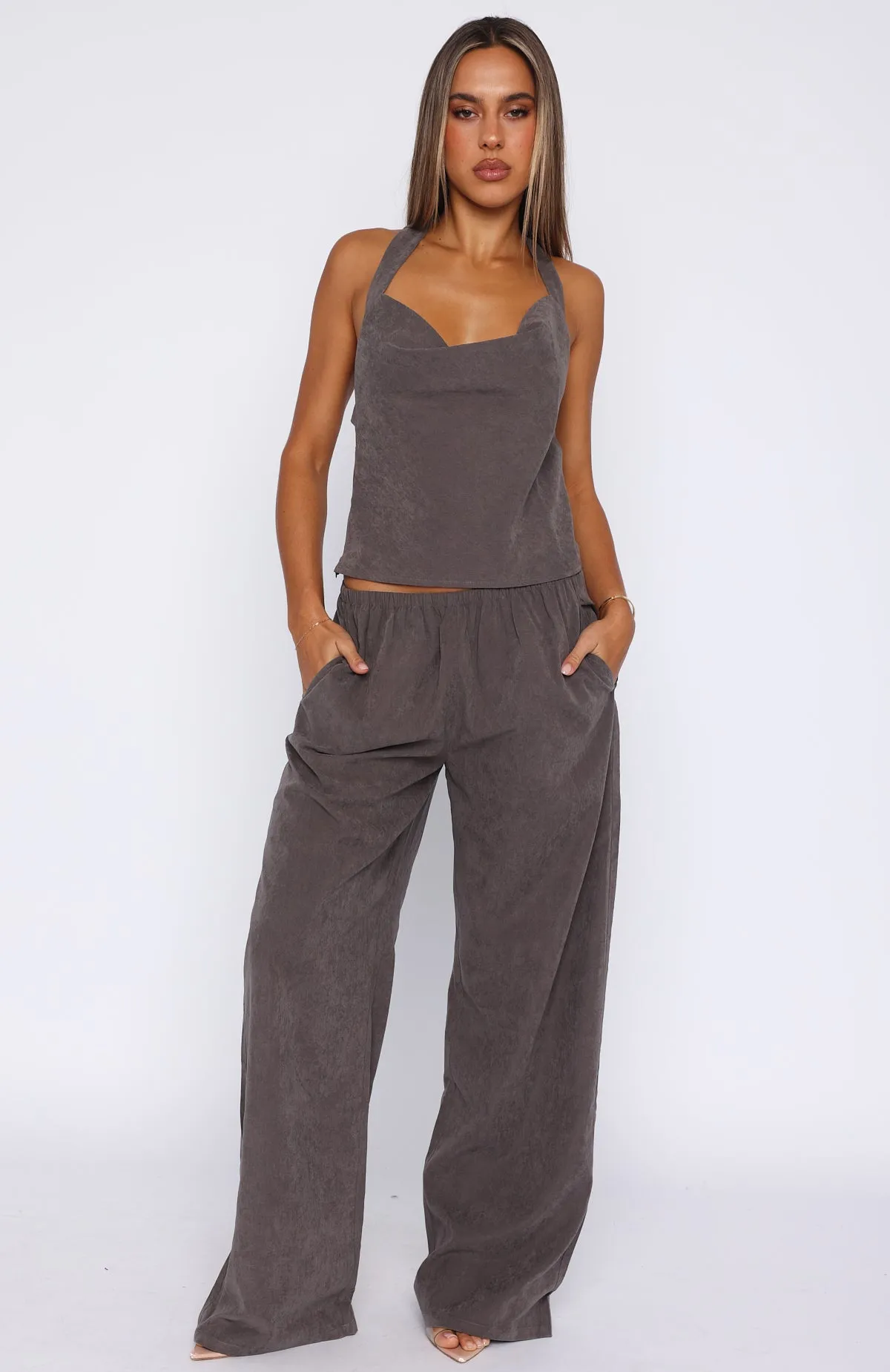 Take A Stance Pants Charcoal