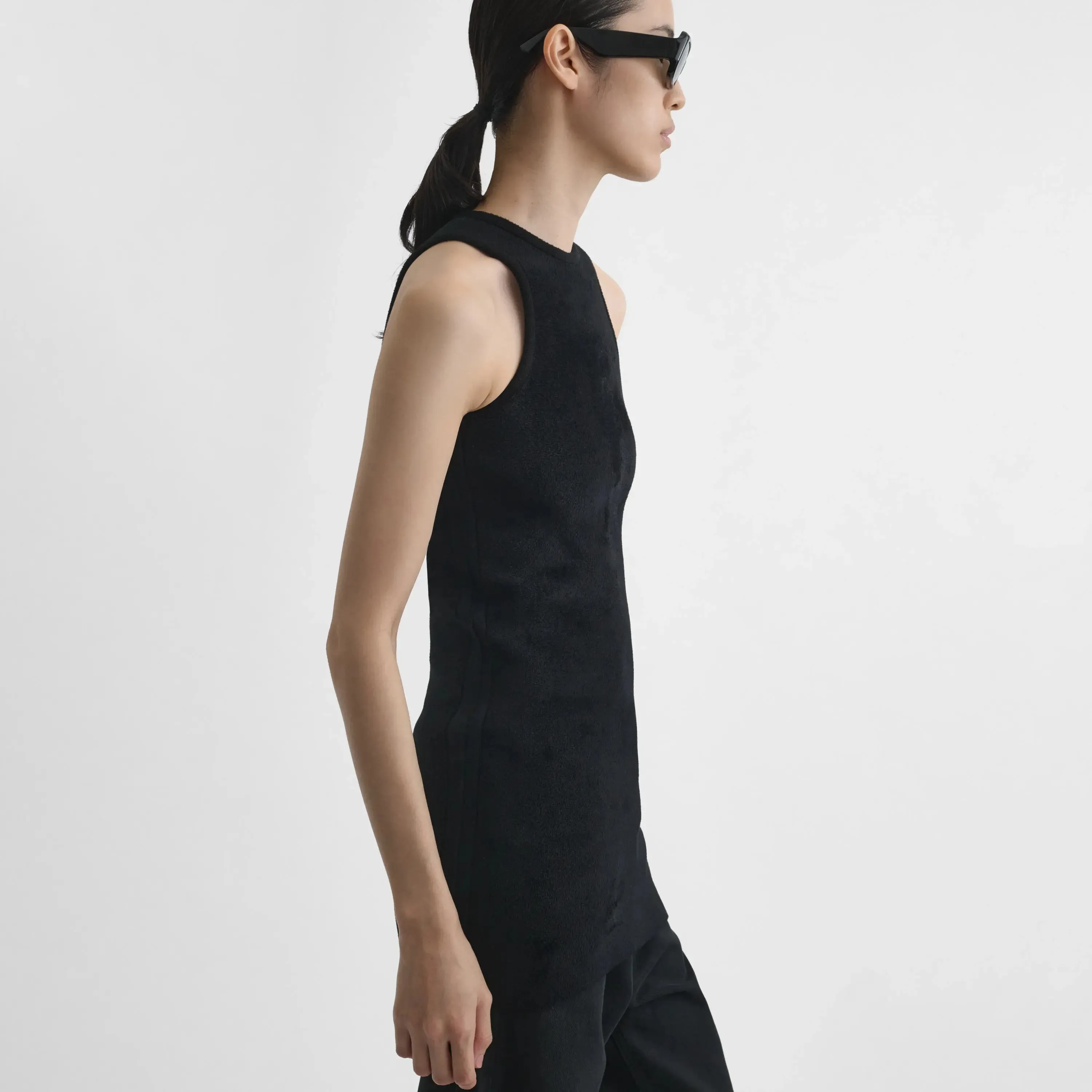 TANK TOP | black chenille