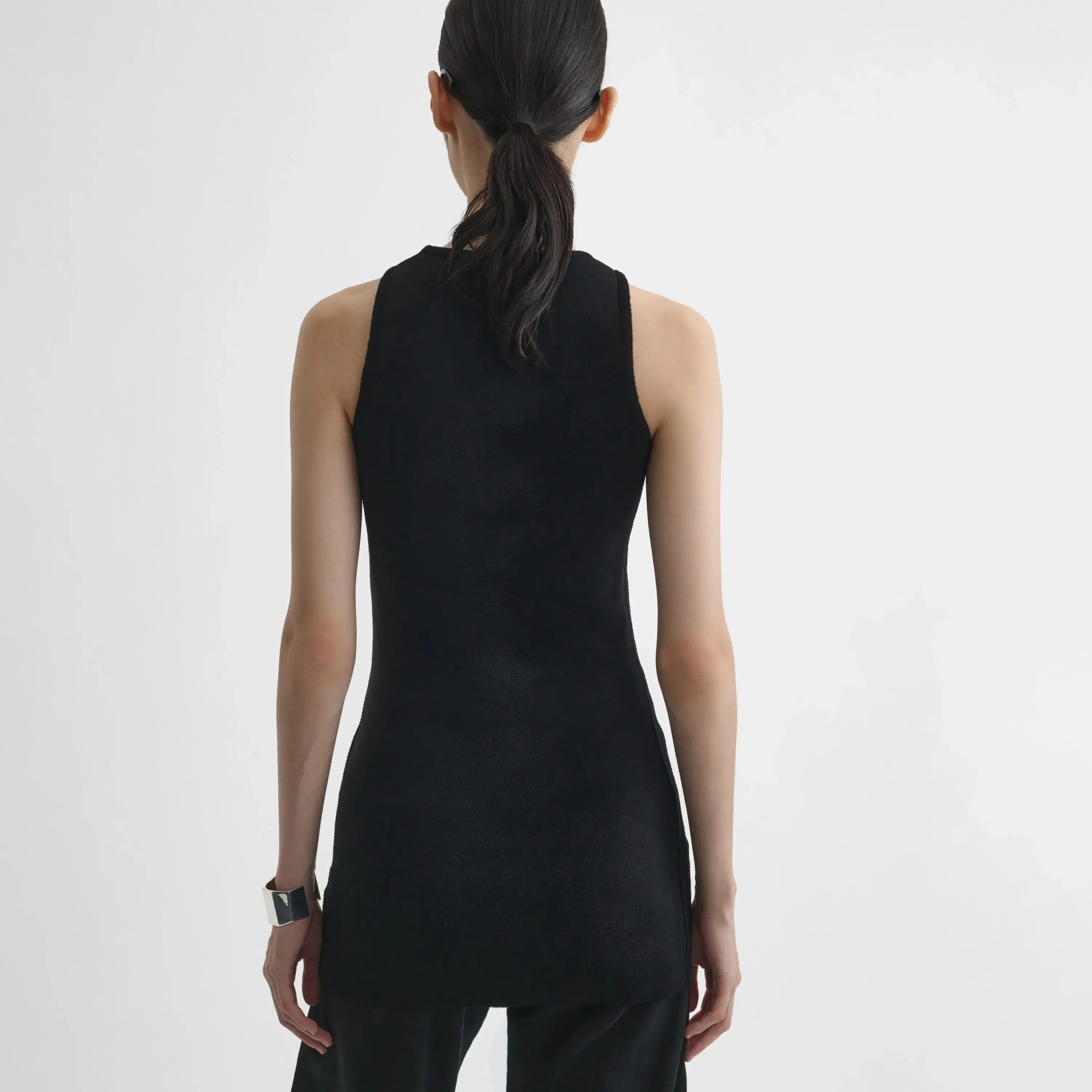TANK TOP | black chenille