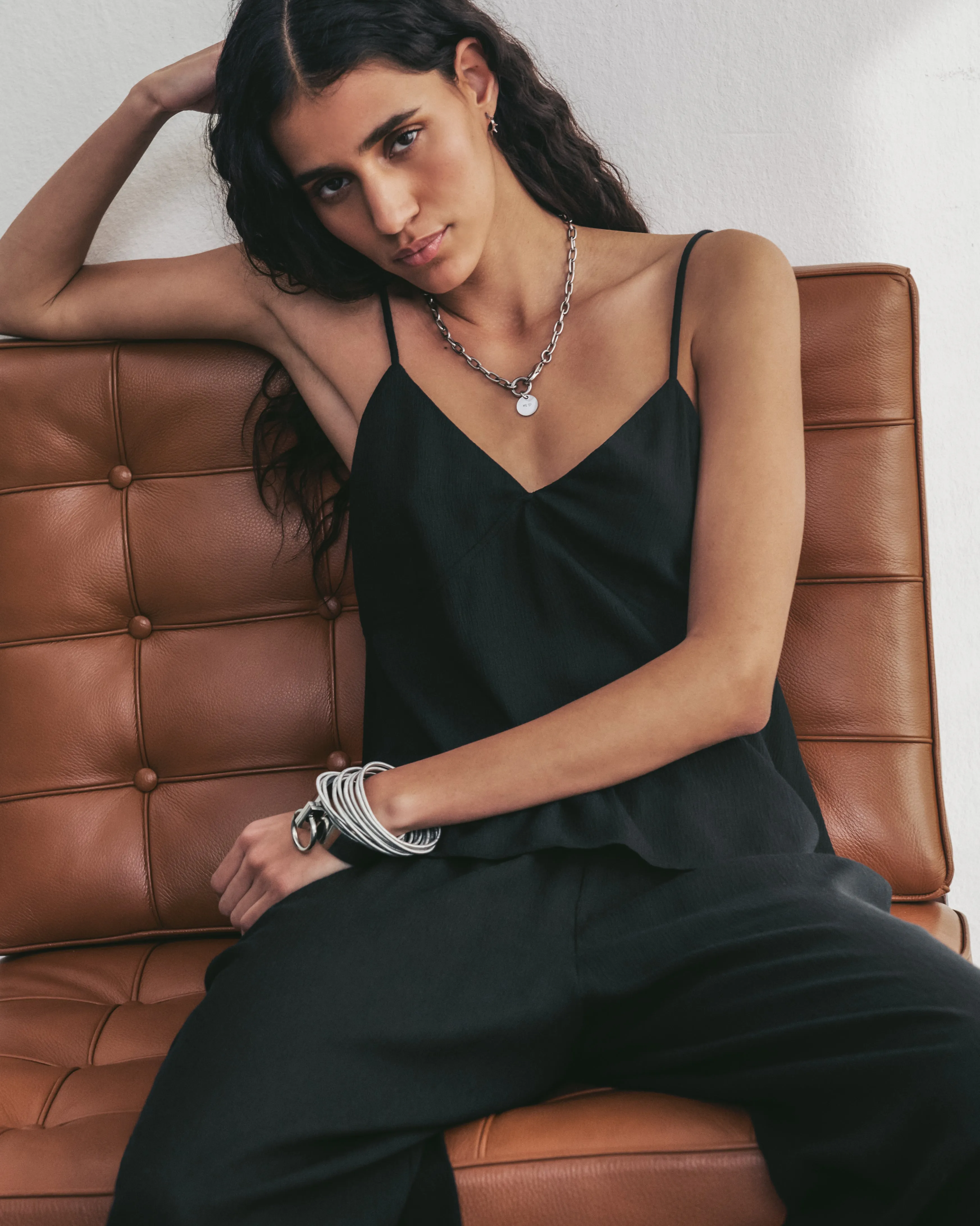 The Black Flowy Tank Top