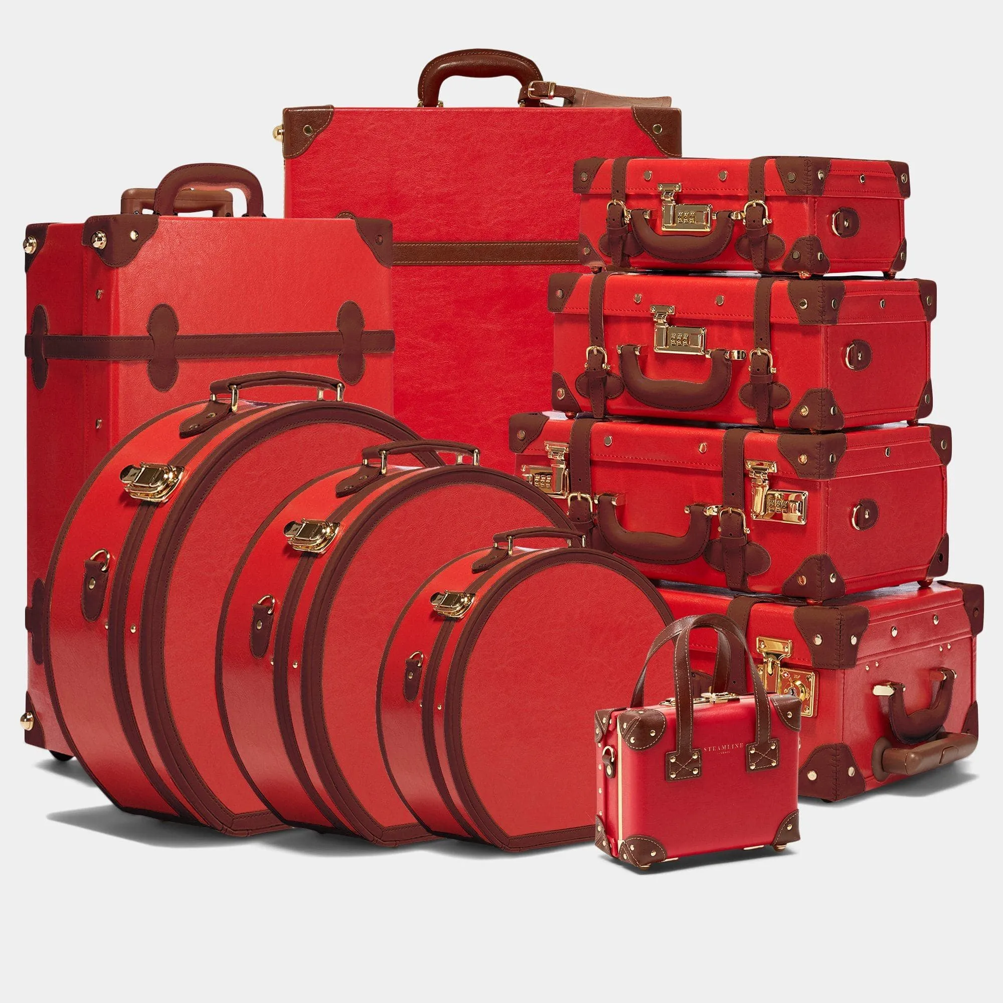 The Entrepreneur - Red Hatbox Small