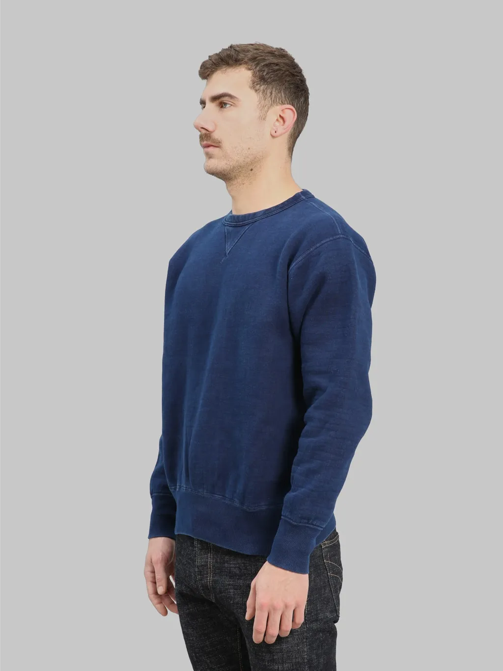The Strike Gold Loopwheeled Sweatshirt Indigo
