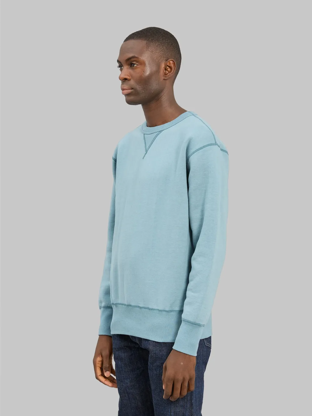 The Strike Gold Loopwheeled Sweatshirt Sax Blue