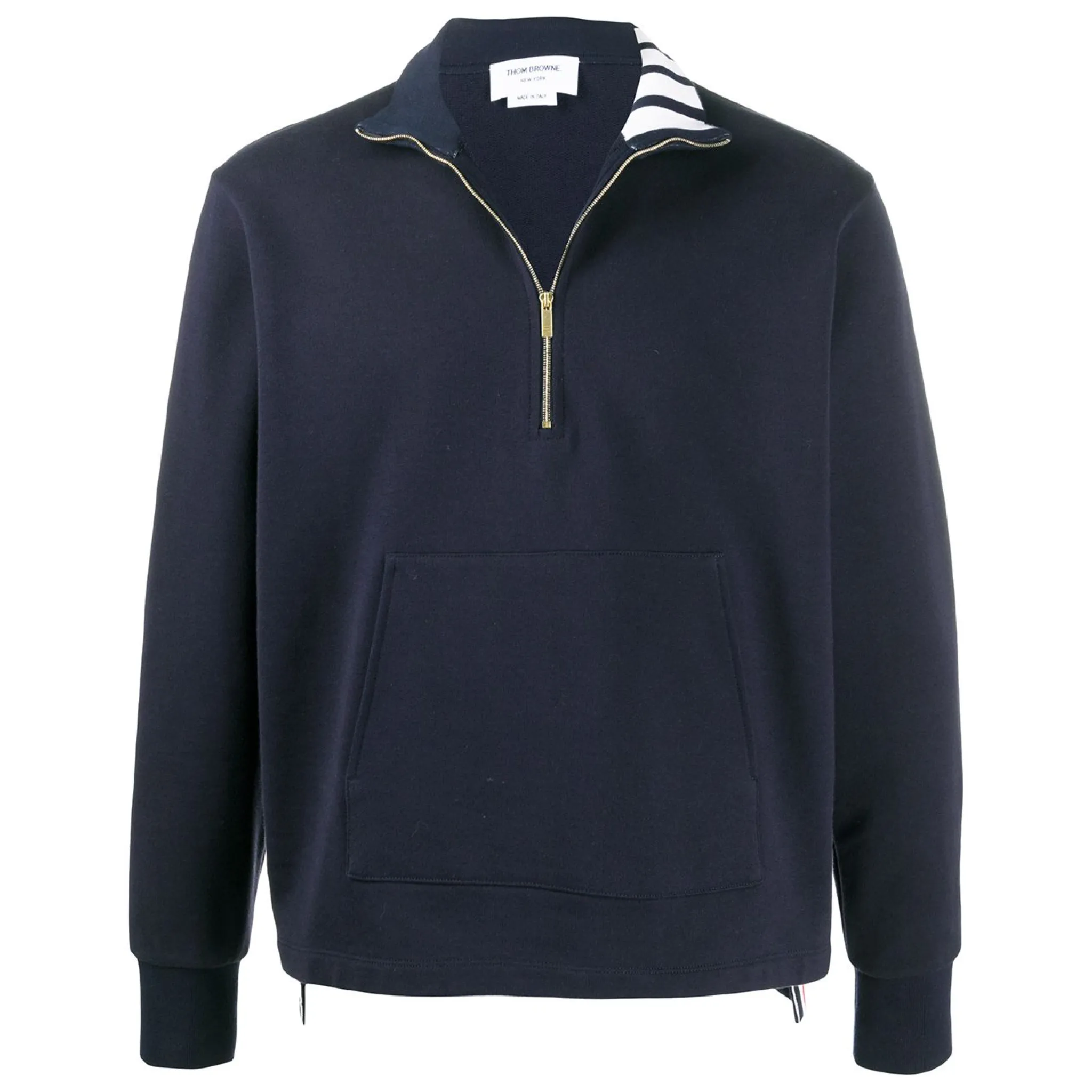 Thom Browne Navy Quarter Zip Sweatshirt