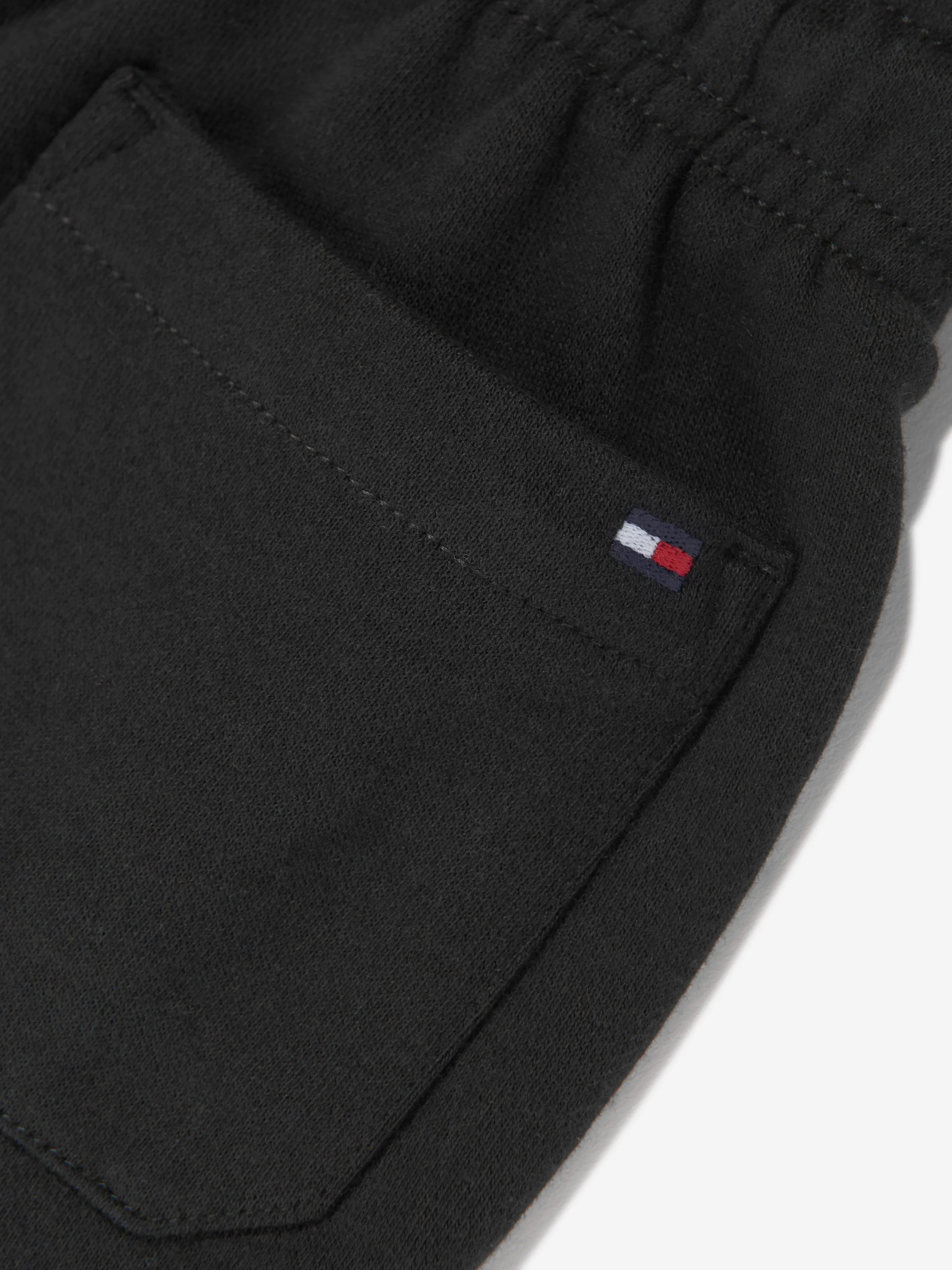 Tommy Hilfiger Boys Flag Sweat Shorts in Black
