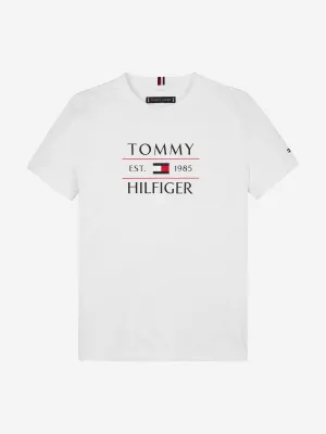Tommy Hilfiger Boys Tommy Flag T-Shirt in White