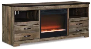 Trinell 63" TV Stand with Fireplace