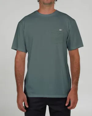 Vintage Pockets Premium S/S Te - Pigment Moss