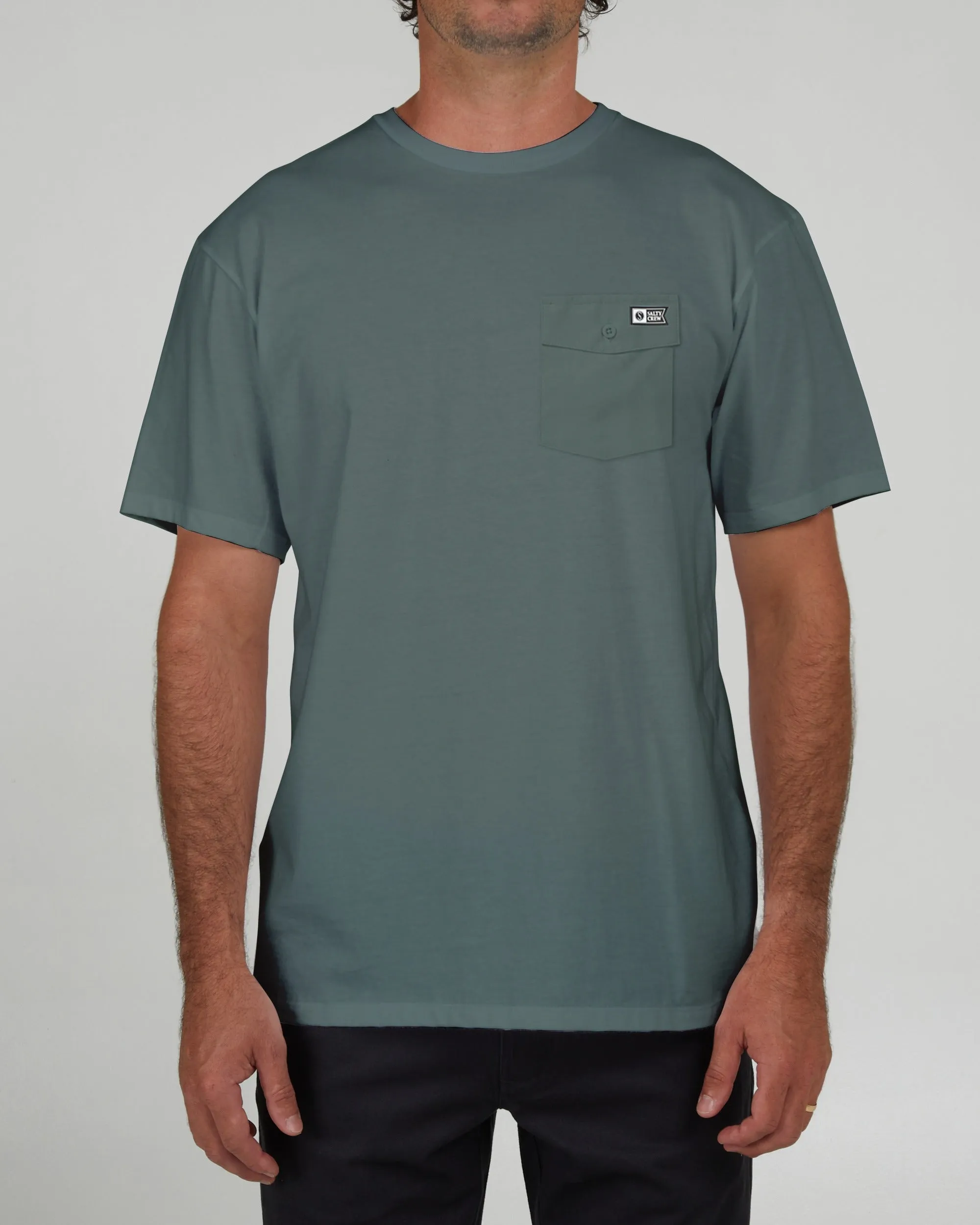 Vintage Pockets Premium S/S Te - Pigment Moss
