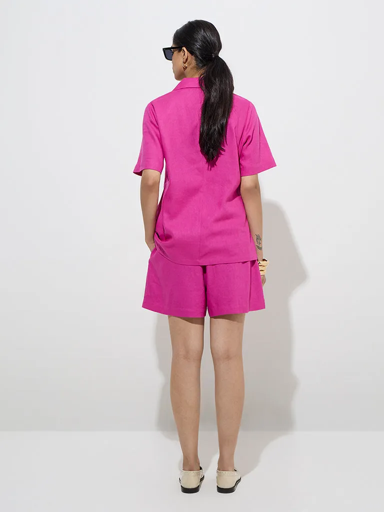 Wardrobe Magenta Solid Jacket