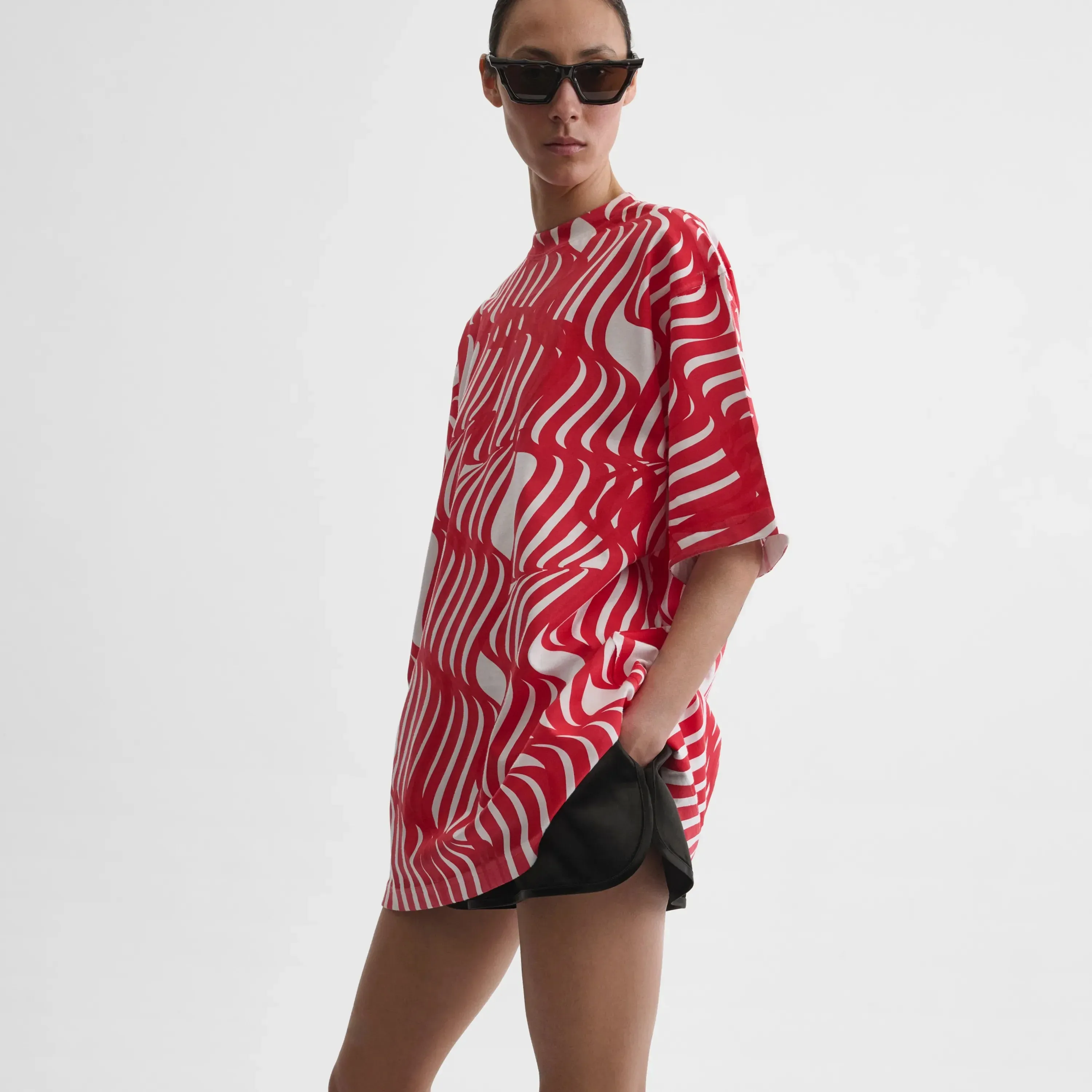 WAVE T-SHIRT | white cotton jersey