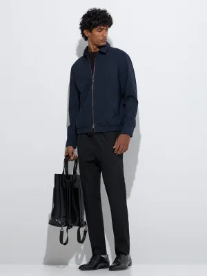 WES Formals Navy Slim-Fit Jacket