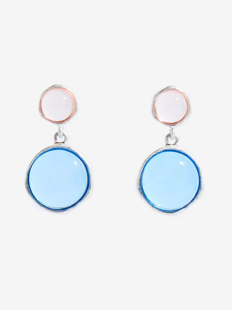 Westside Accessories Blue Stone Dangler Earrings