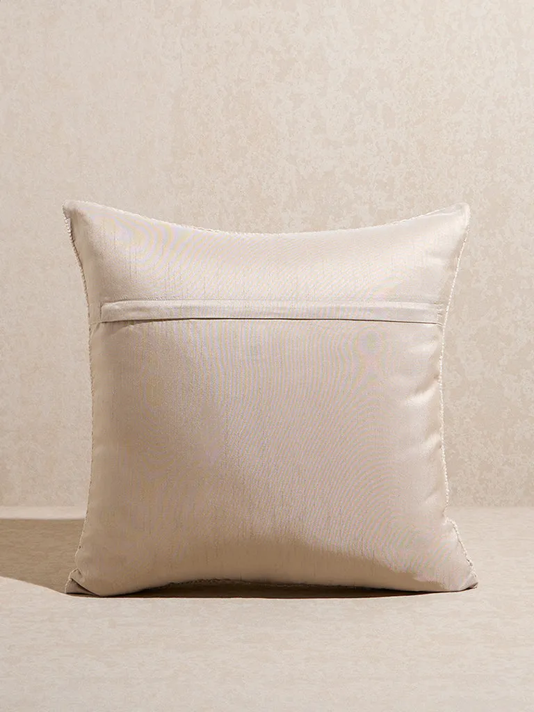 Westside Home Beige Chenille Cushion Cover