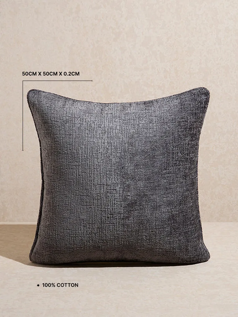 Westside Home Charcoal Chenille Cushion Cover